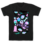 Pastel Goth Eyes Pattern T-Shirt