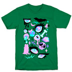 Pastel Goth Eyes Pattern T-Shirt