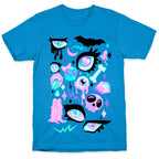 Pastel Goth Eyes Pattern T-Shirt