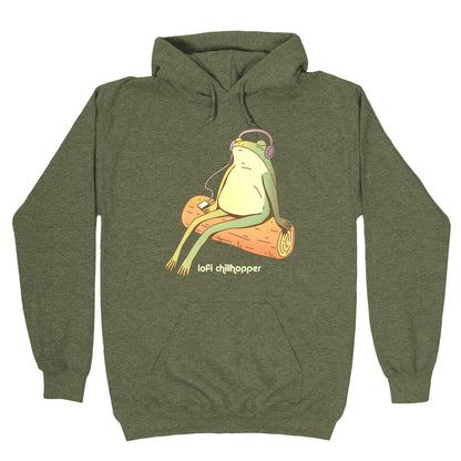 Lofi Chillhopper Frog Hoodie