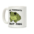 No Thoughts, Just Frog Coffee Mug