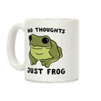 No Thoughts, Just Frog Coffee Mug