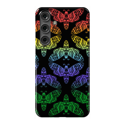 Rainbow Moth Pattern Phone Case