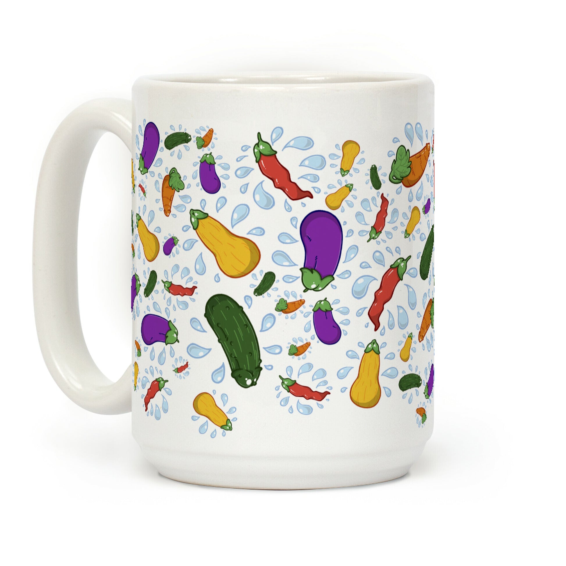 Penis Produce Pattern Coffee Mug
