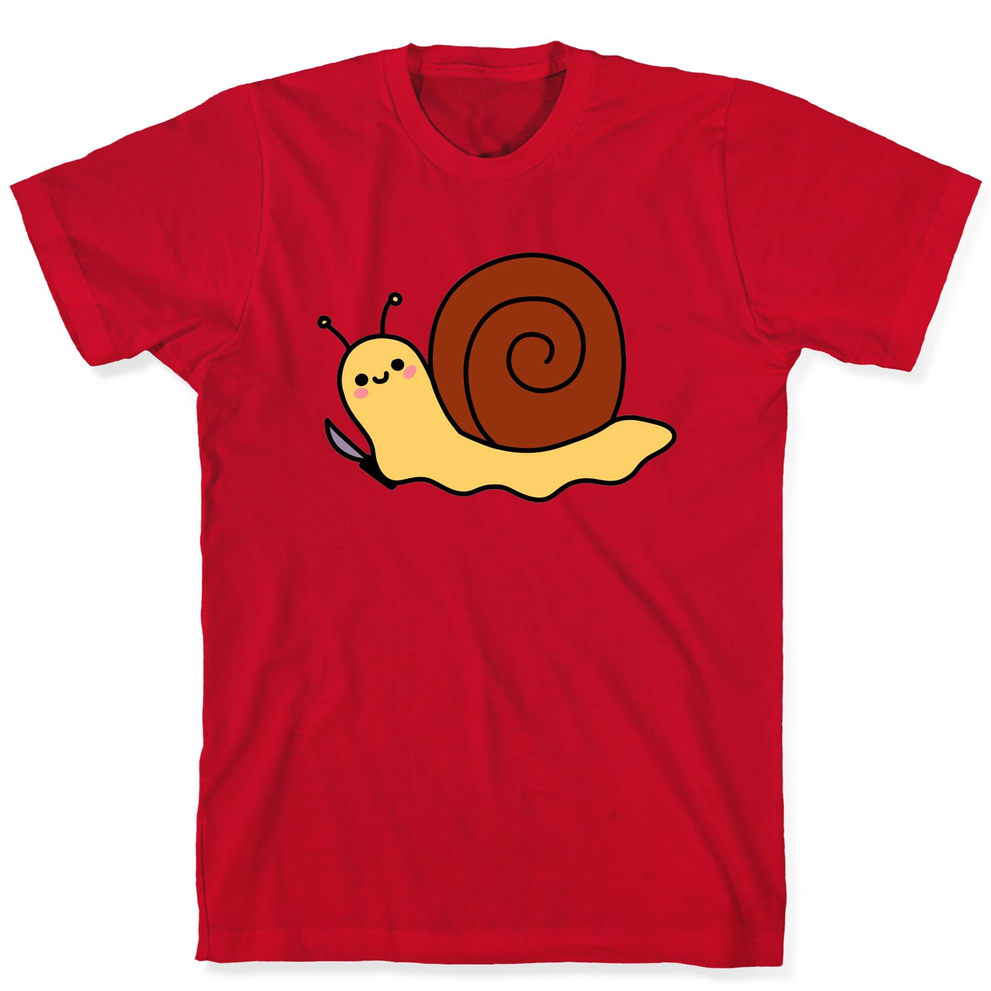Snail With Knife T-Shirt