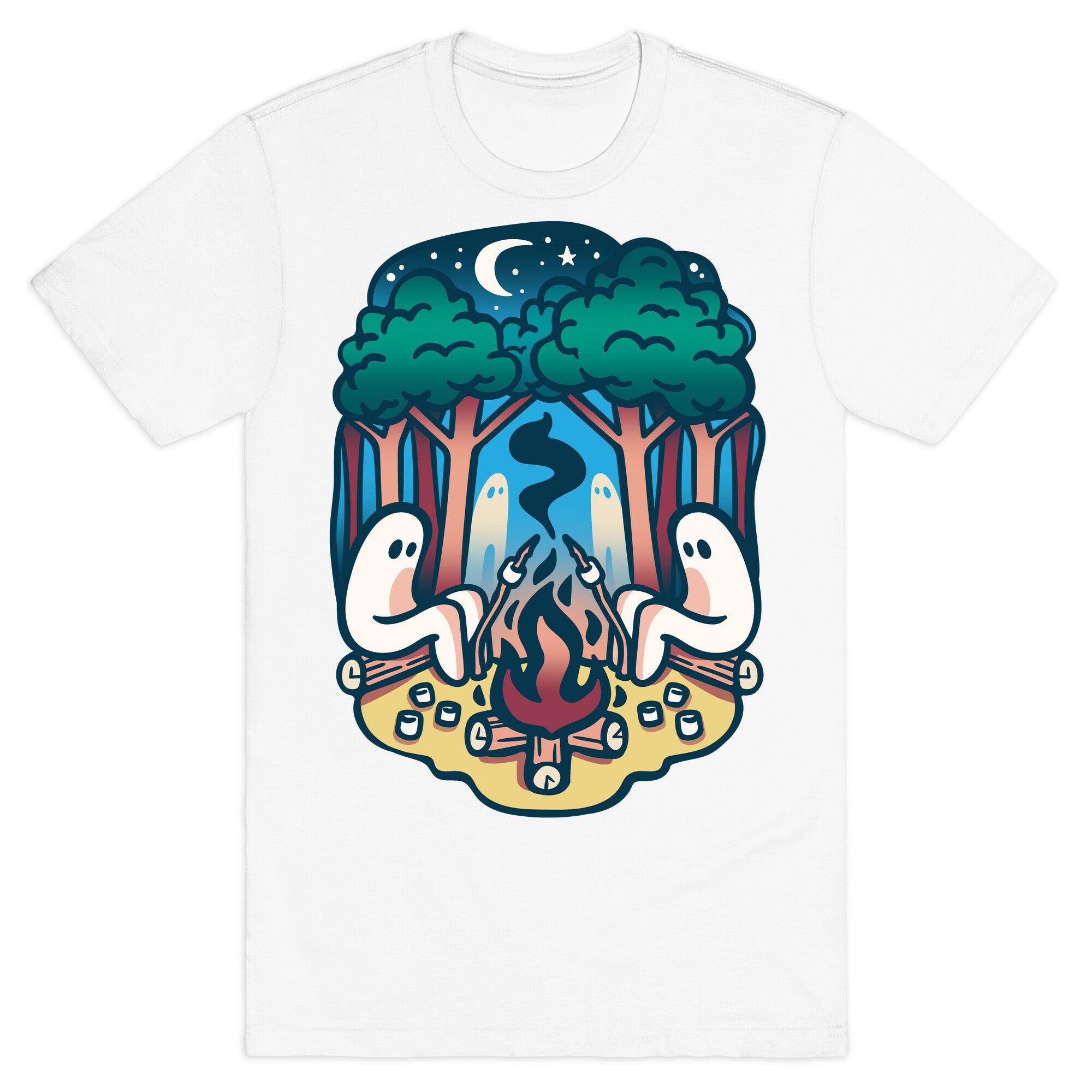 Fresno Night Roasters White Print T-Shirt