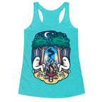 Fresno Night Roasters White Print Racerback Tank