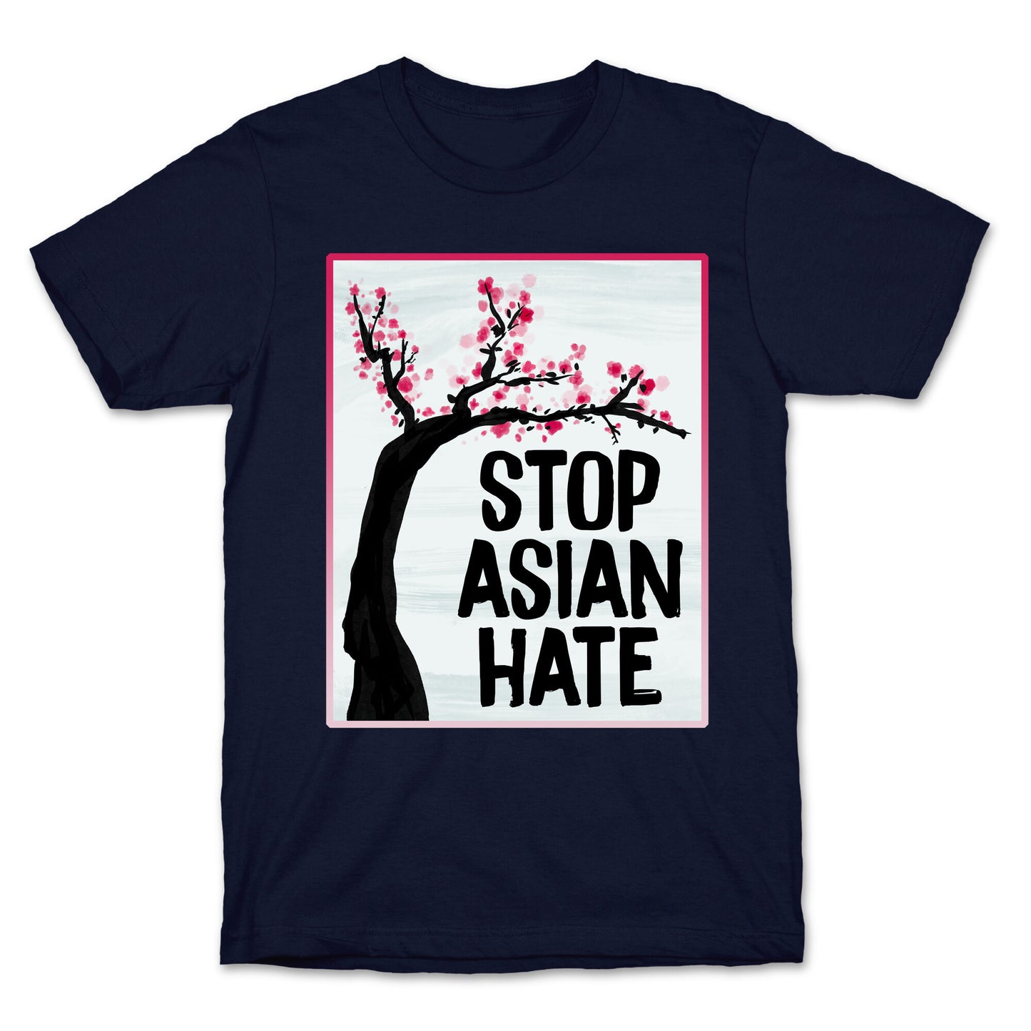 Stop Asian Hate Plum Blossoms T-Shirt