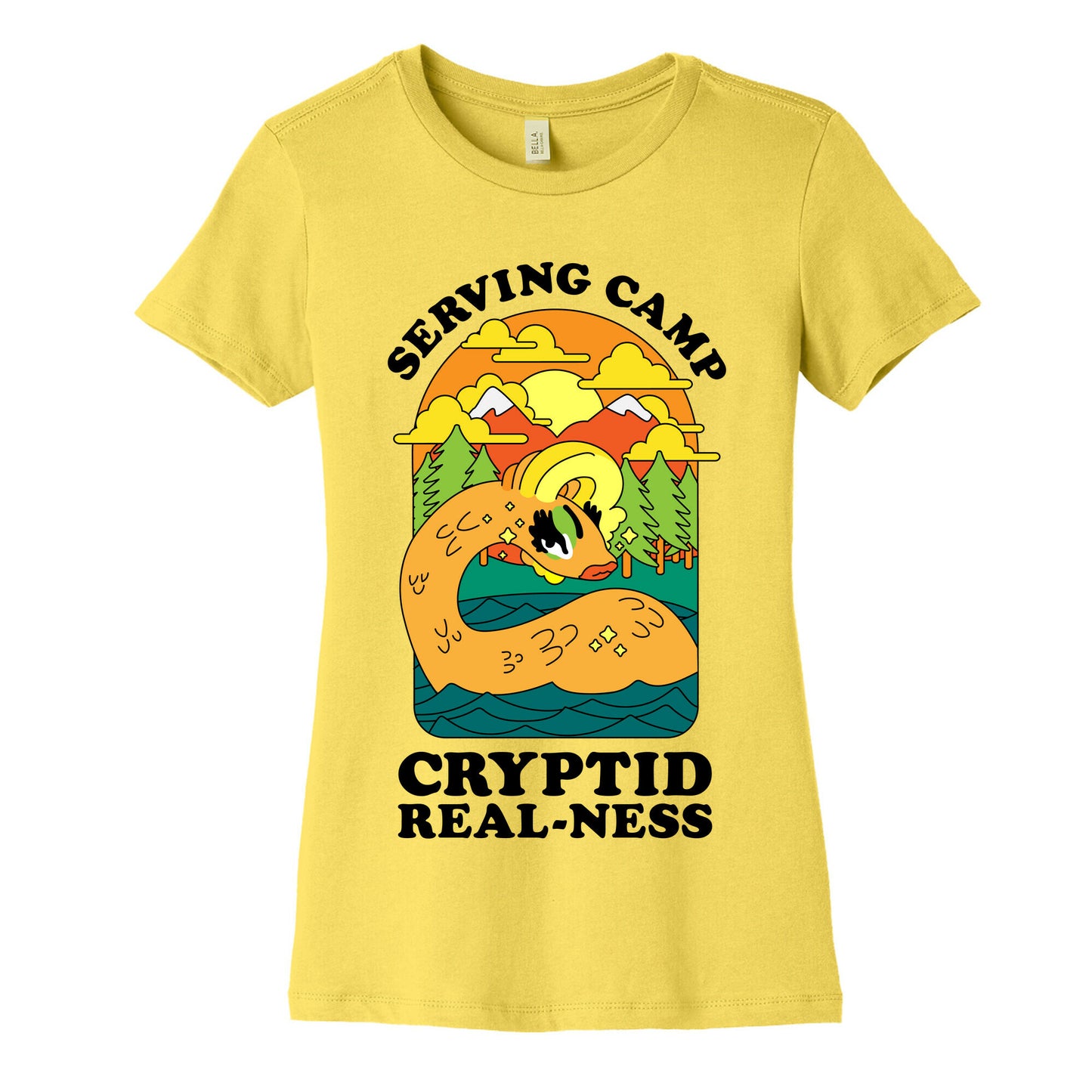 Serving Camp Cryptid Real-Ness Women's Cotton Tee