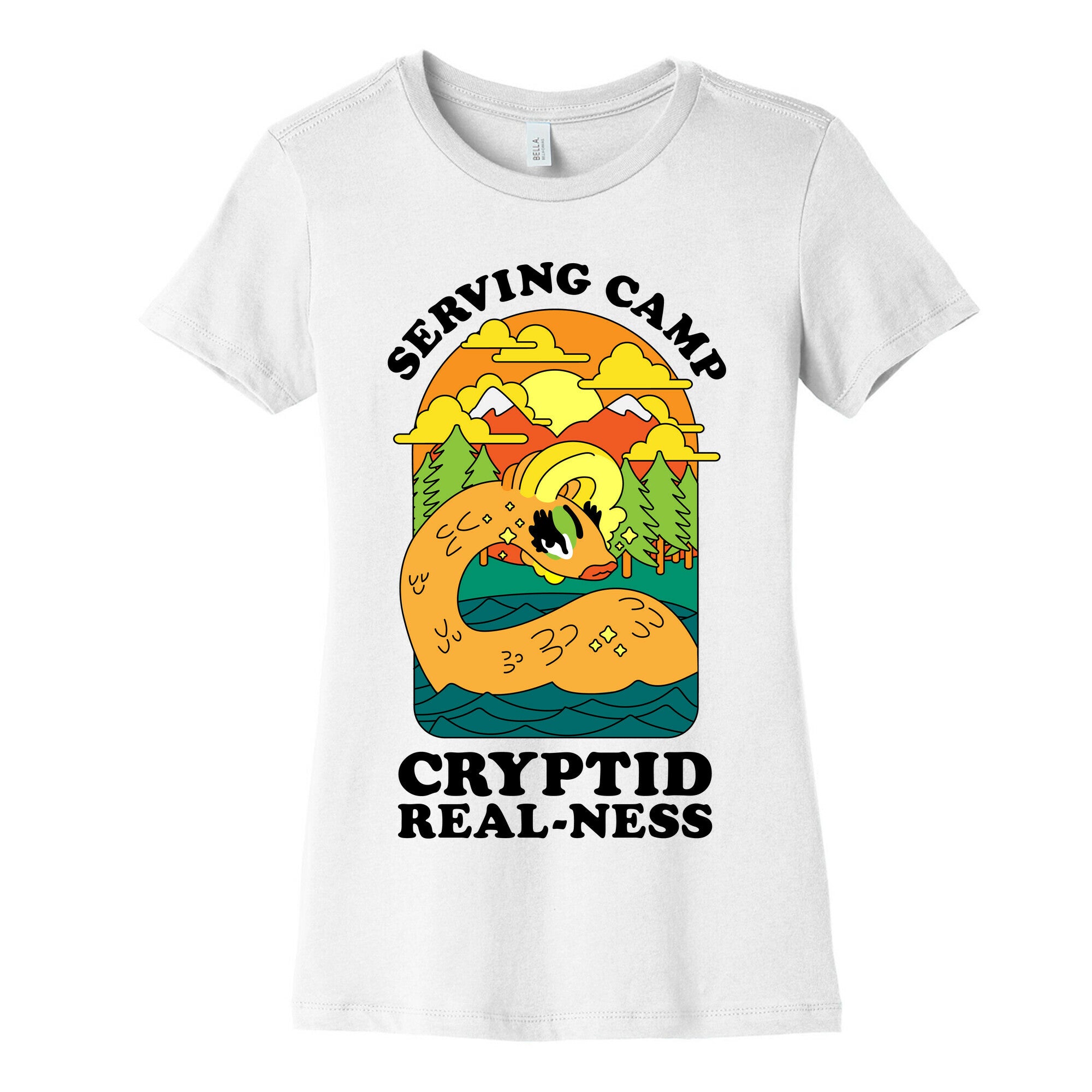 Serving Camp Cryptid Real-Ness Women's Cotton Tee