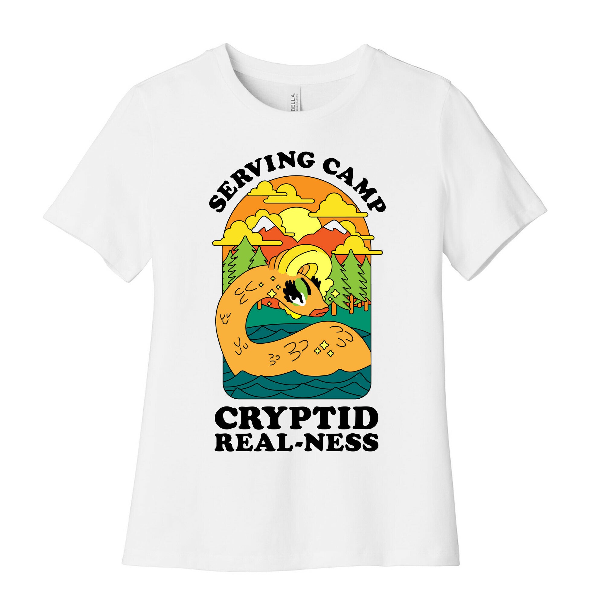 Serving Camp Cryptid Real-Ness Women's Cotton Tee