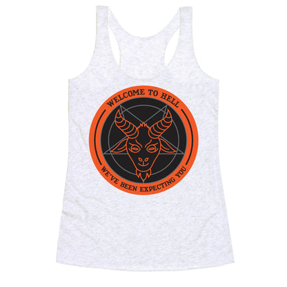 Welcome To Hell Tourism Racerback Tank