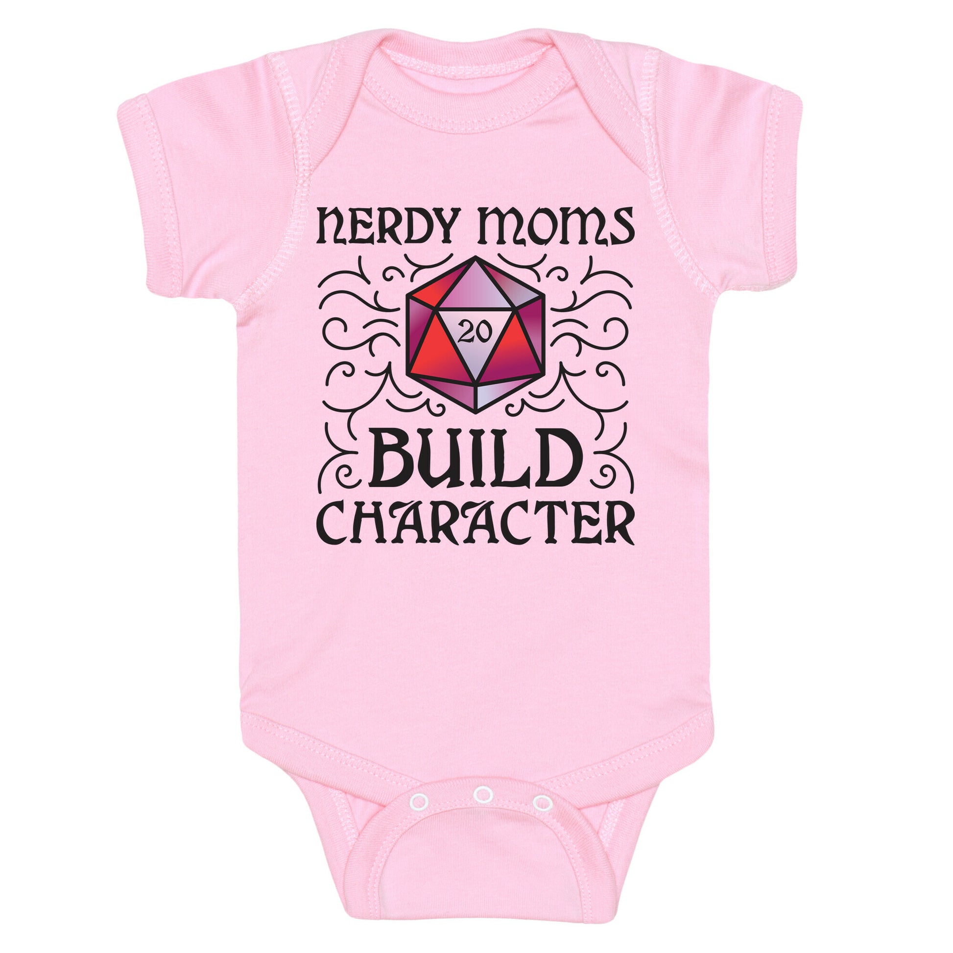 Nerdy Moms Build Character Baby One Piece