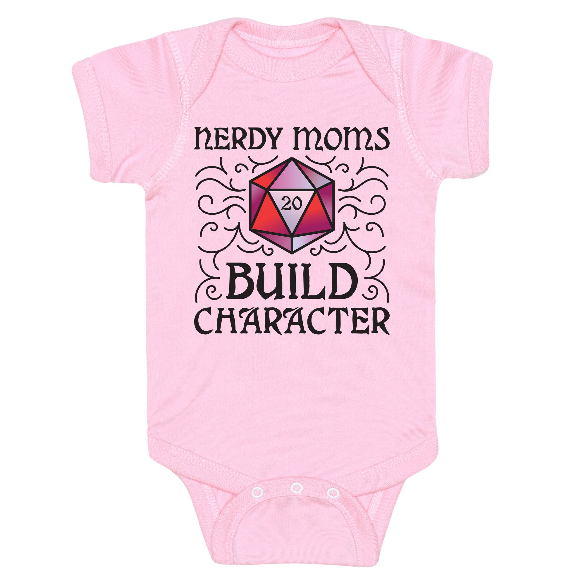 Nerdy Moms Build Character Baby One Piece