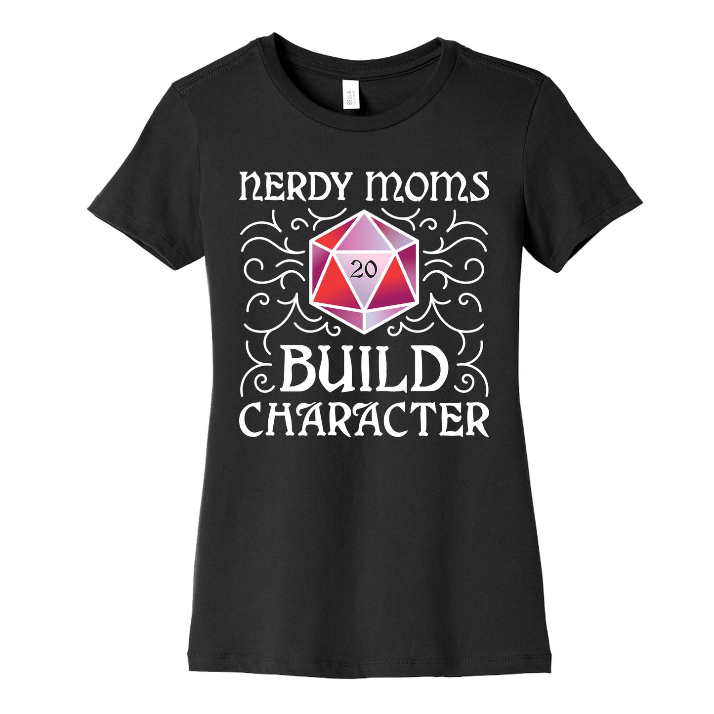 Nerdy Moms Build Character Women's Cotton Tee