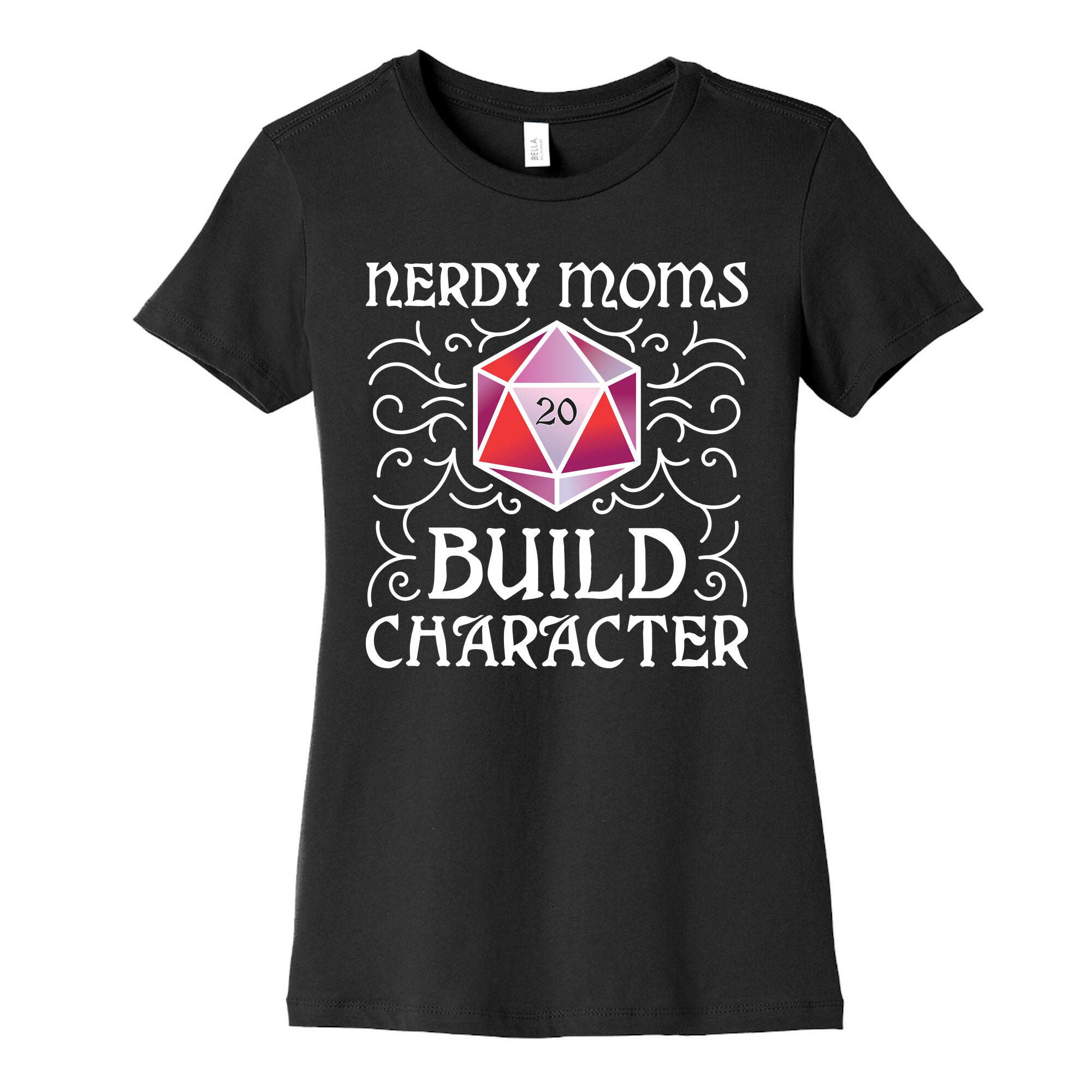 Nerdy Moms Build Character Women's Cotton Tee