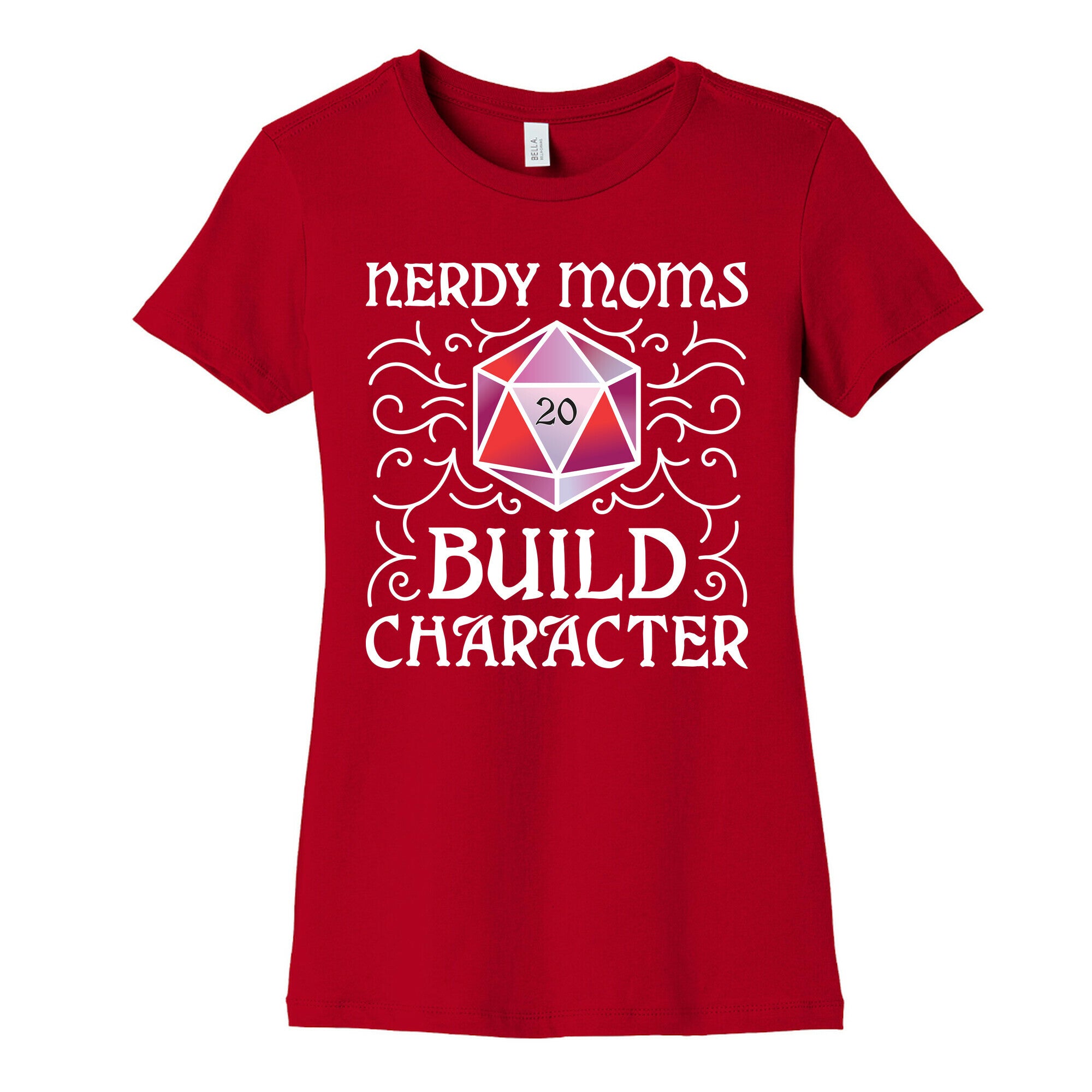 Nerdy Moms Build Character Women's Cotton Tee