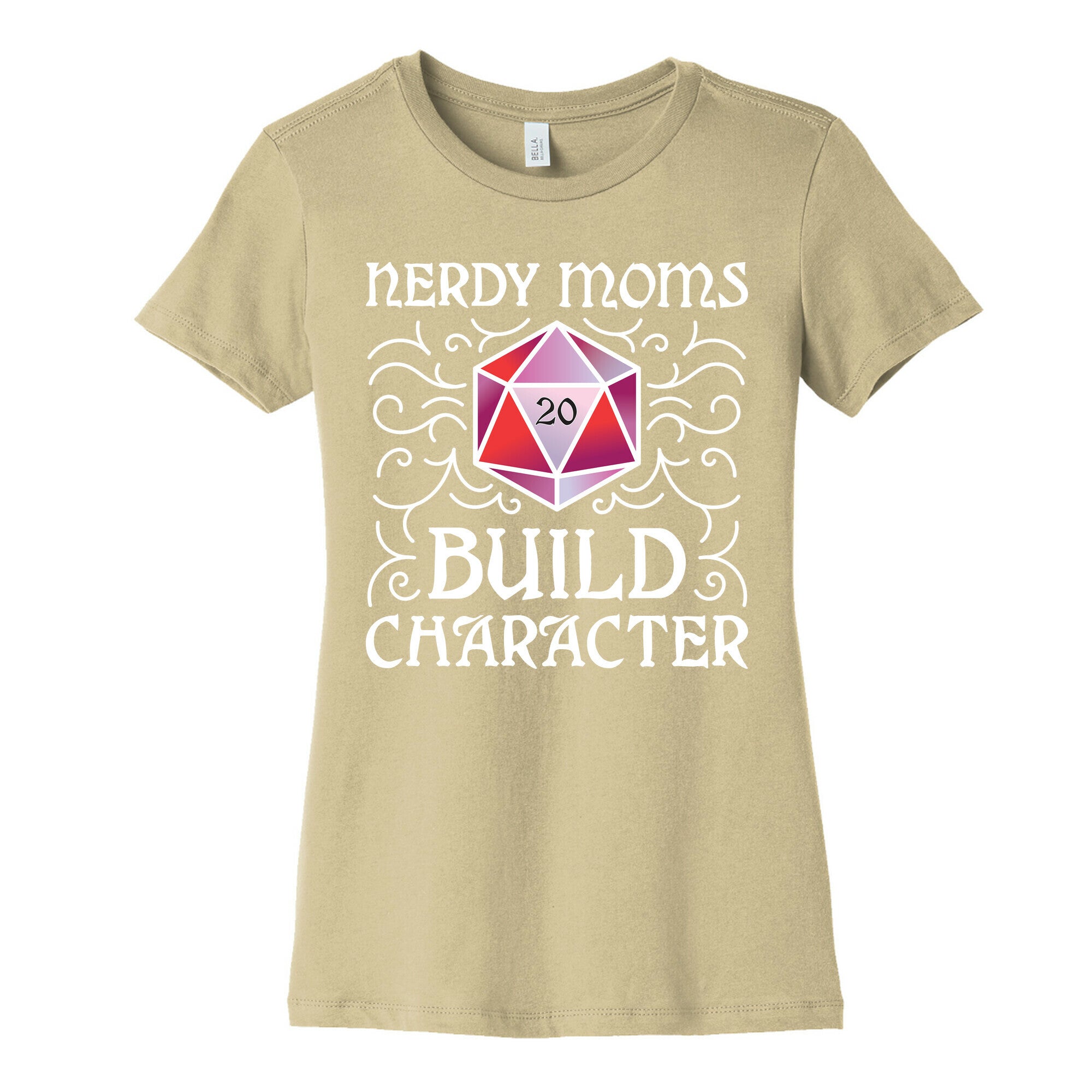 Nerdy Moms Build Character Women's Cotton Tee