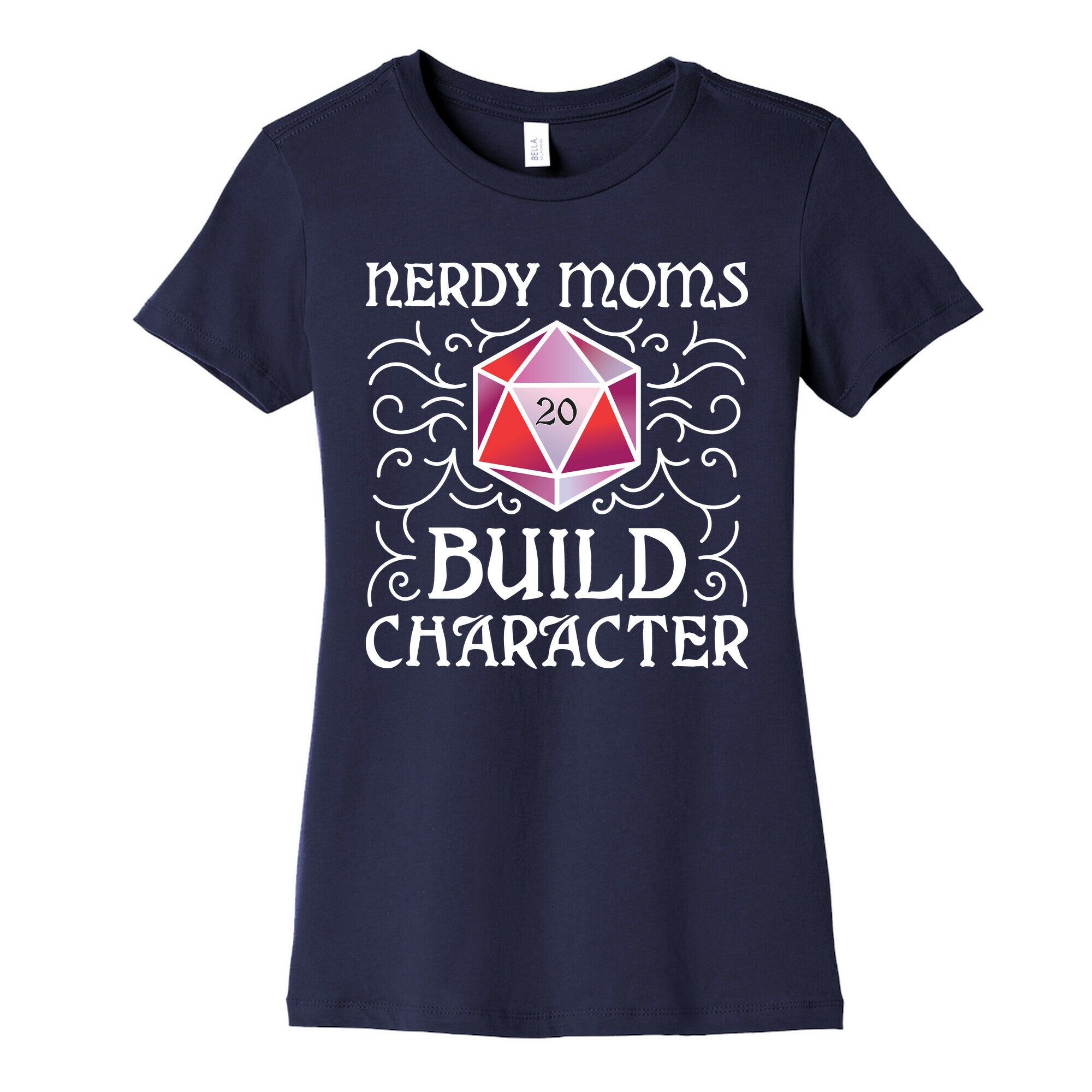 Nerdy Moms Build Character Women's Cotton Tee