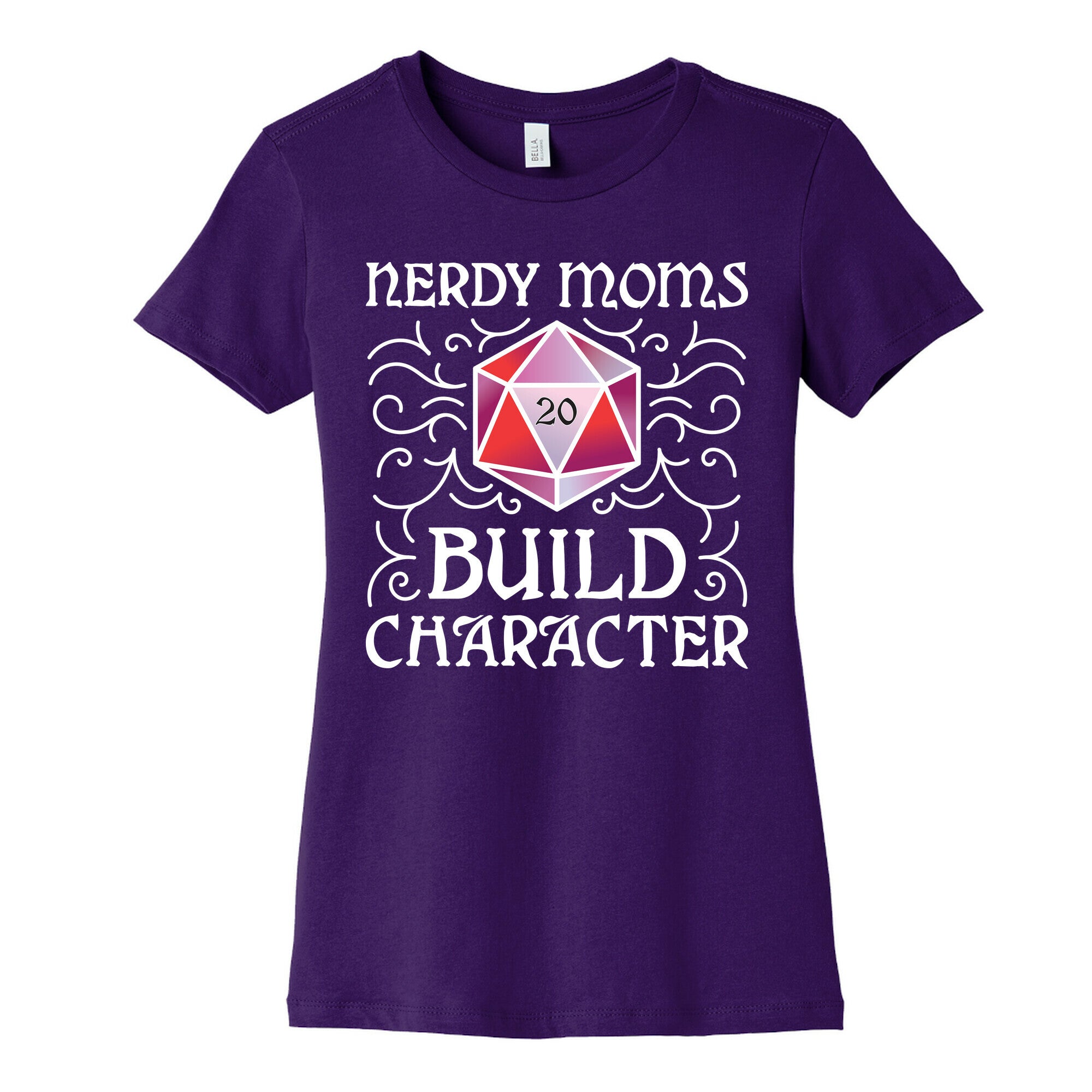 Nerdy Moms Build Character Women's Cotton Tee