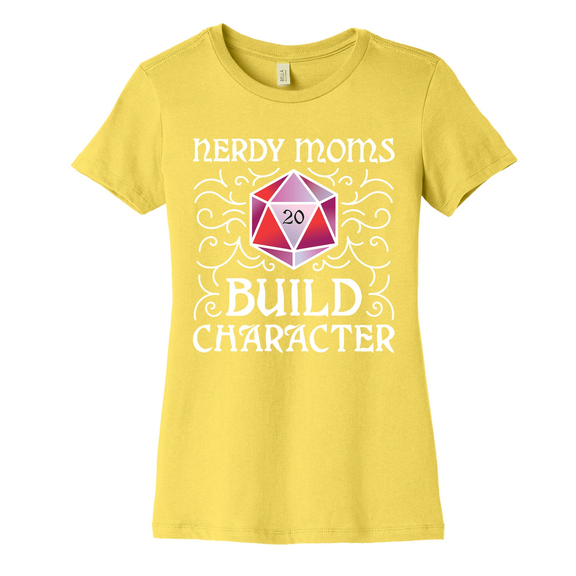 Nerdy Moms Build Character Women's Cotton Tee