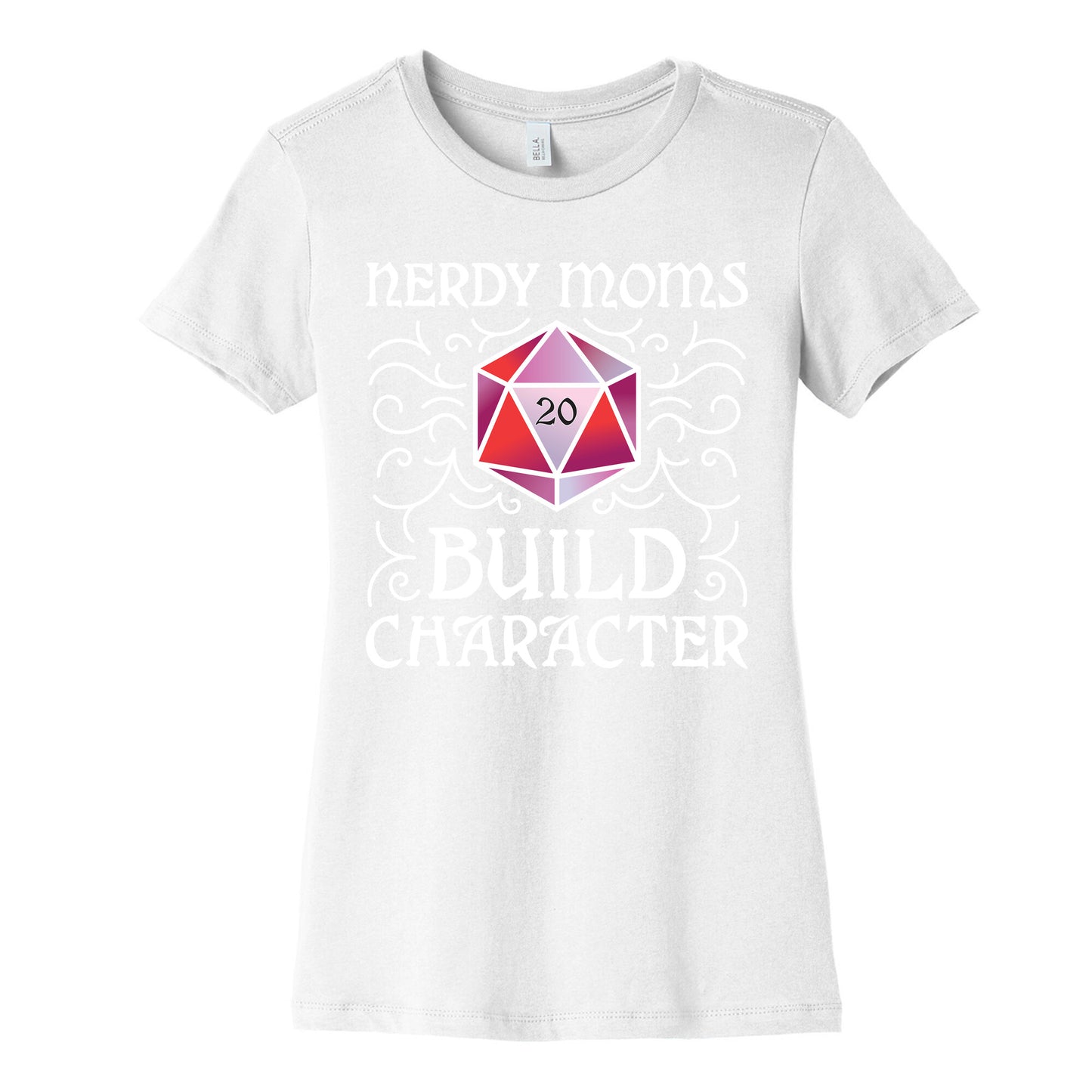 Nerdy Moms Build Character Women's Cotton Tee