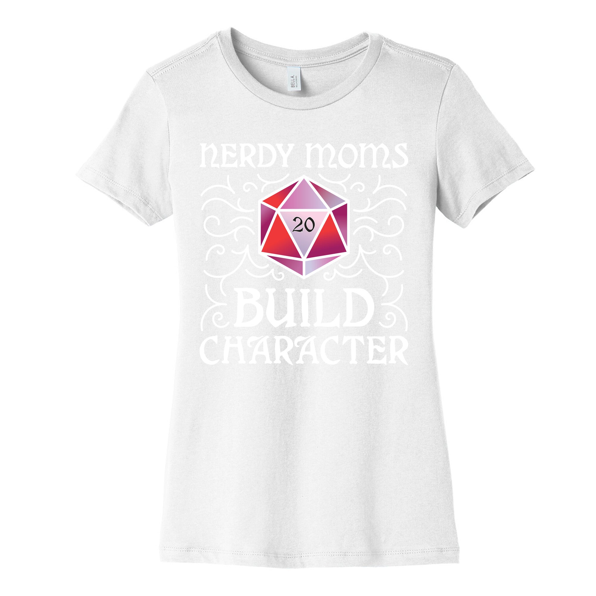 Nerdy Moms Build Character Women's Cotton Tee