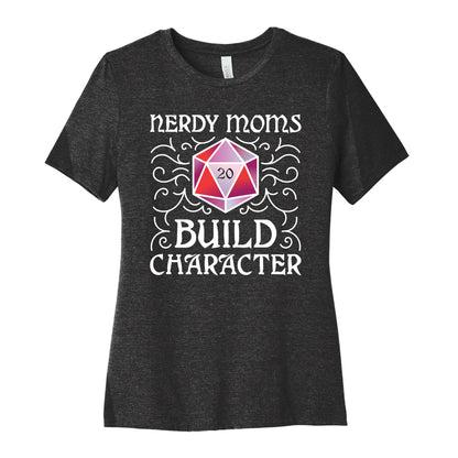 Nerdy Moms Build Character Women's Cotton Tee