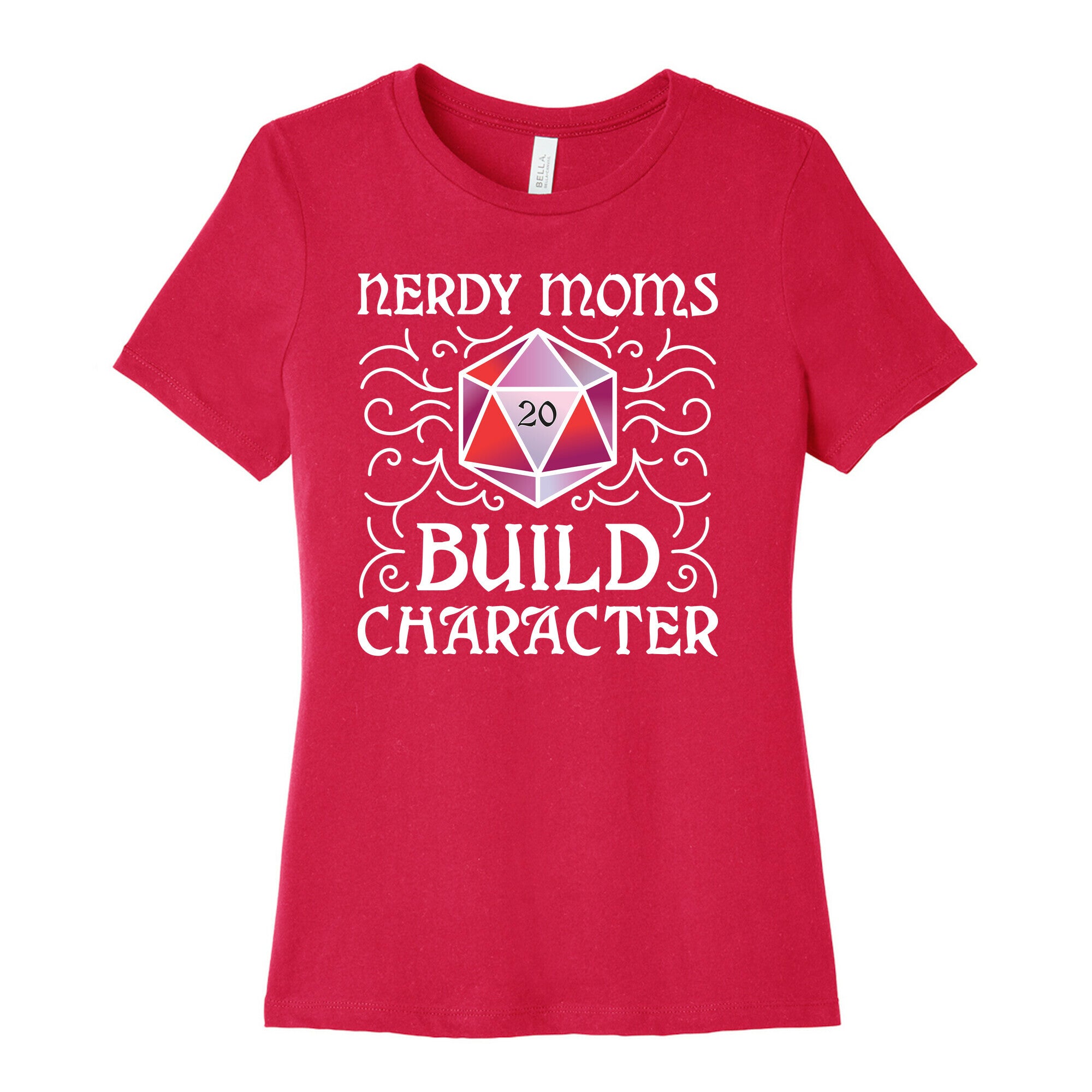 Nerdy Moms Build Character Women's Cotton Tee