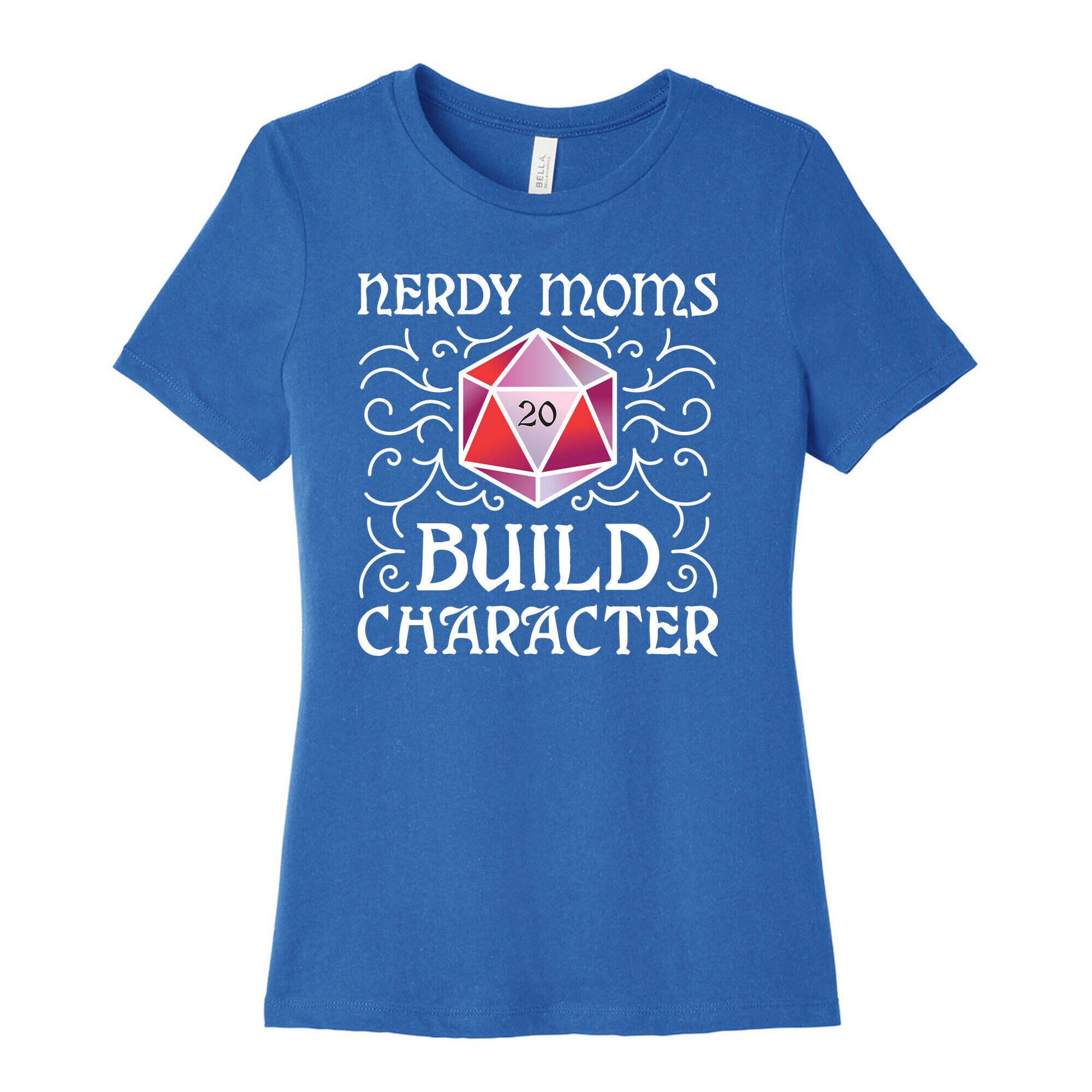 Nerdy Moms Build Character Women's Cotton Tee