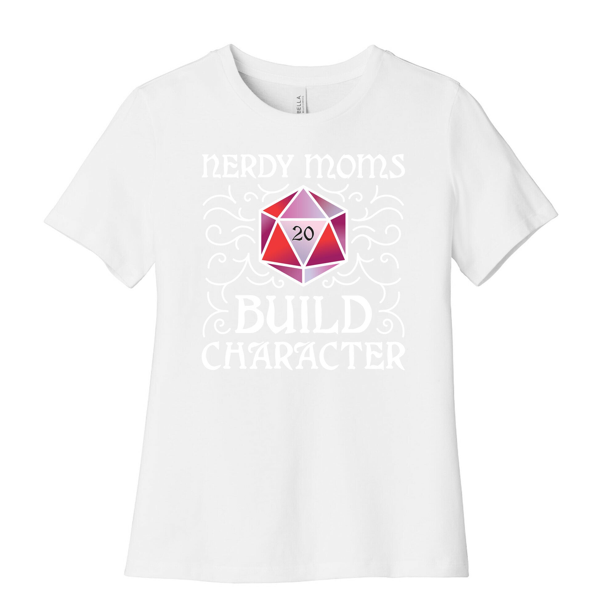 Nerdy Moms Build Character Women's Cotton Tee