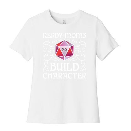 Nerdy Moms Build Character Women's Cotton Tee