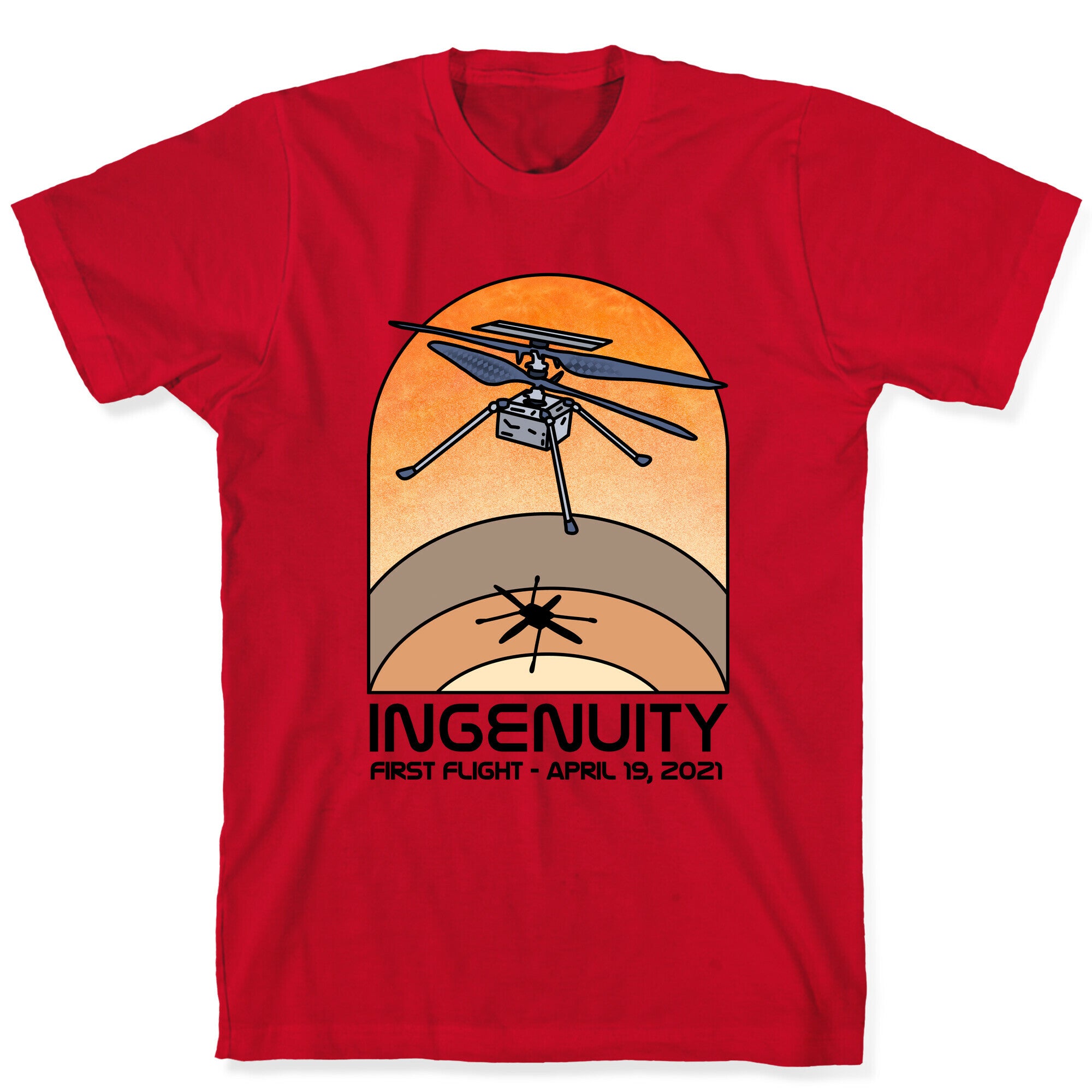 Ingenuity First Flight Date T-Shirt