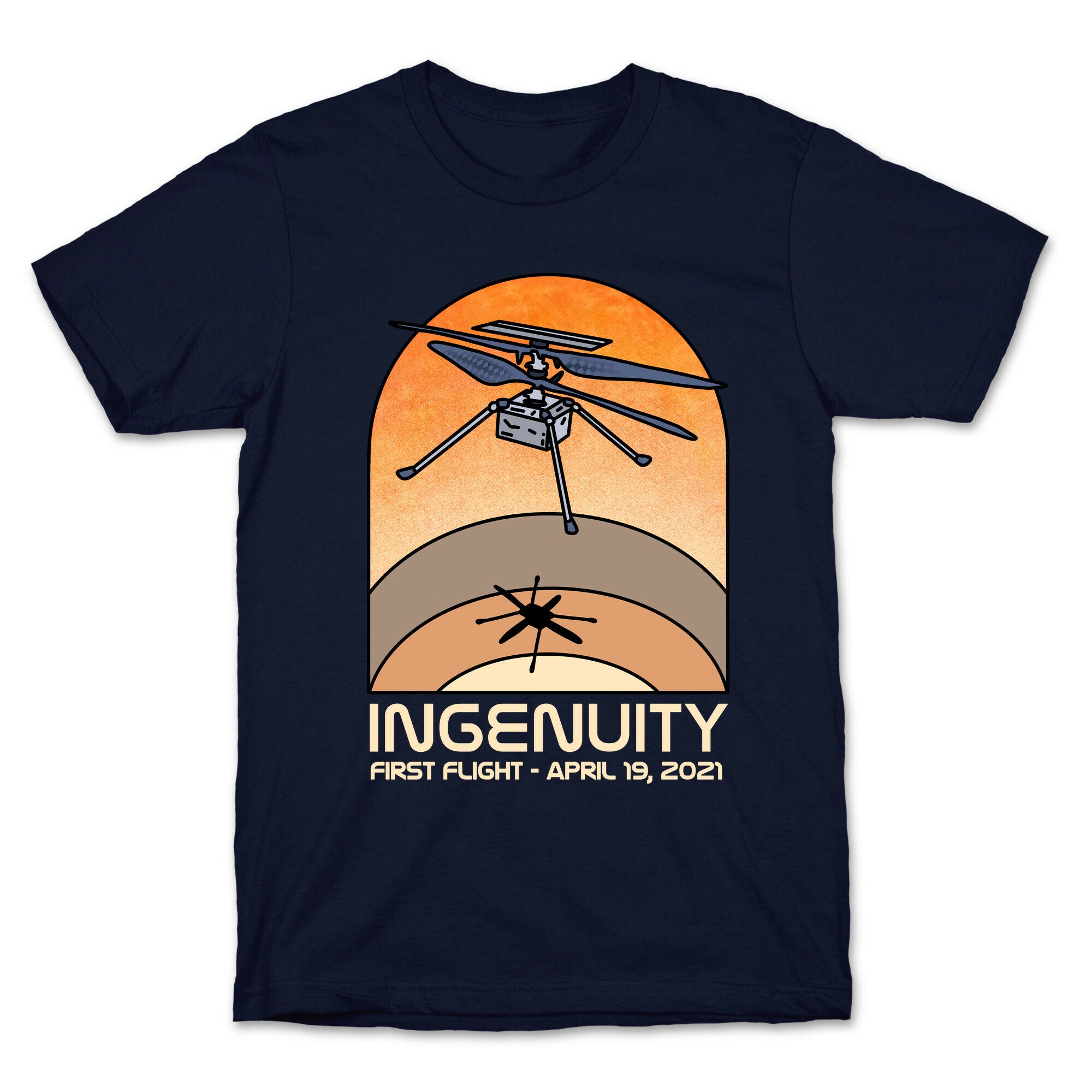 Ingenuity First Flight Date T-Shirt