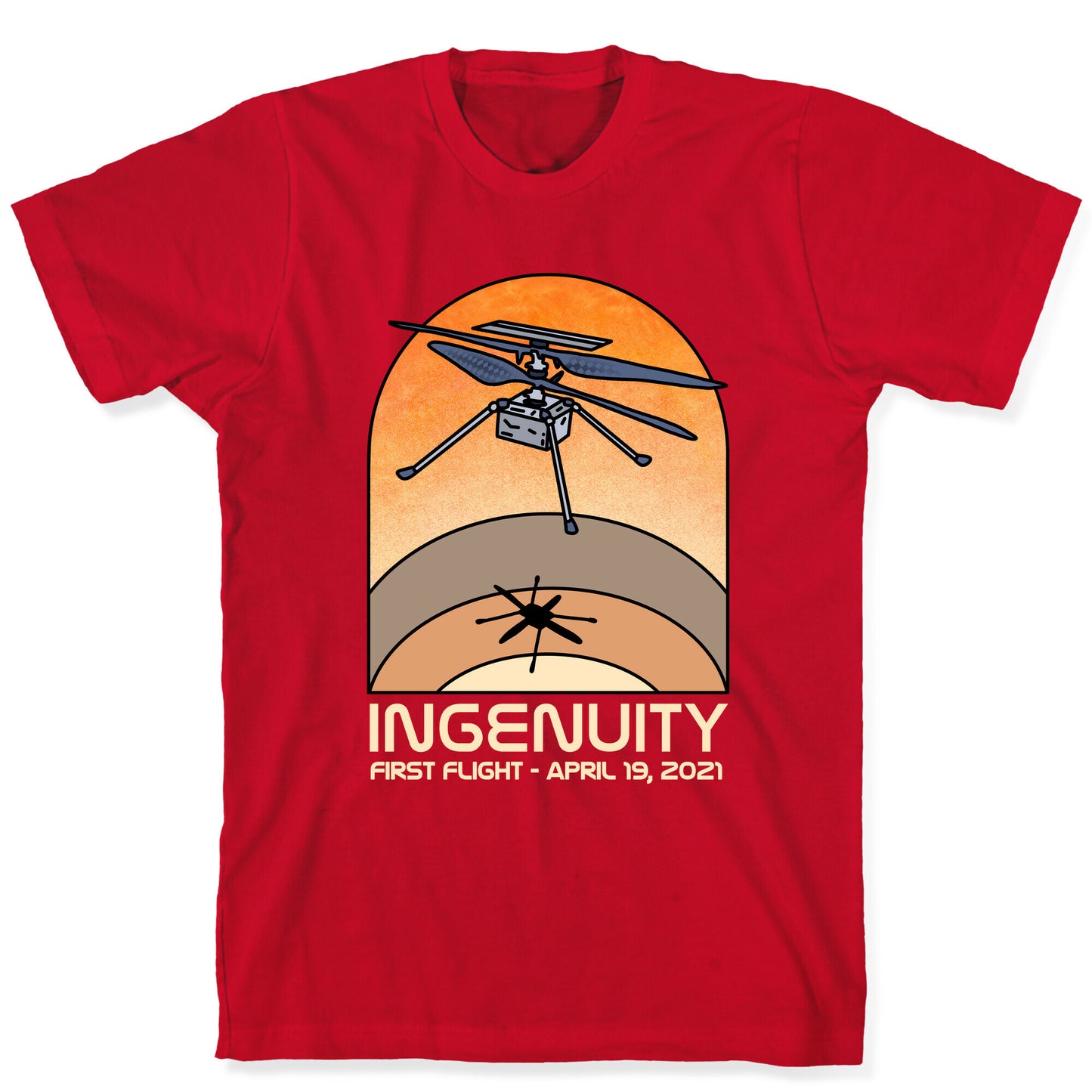 Ingenuity First Flight Date T-Shirt