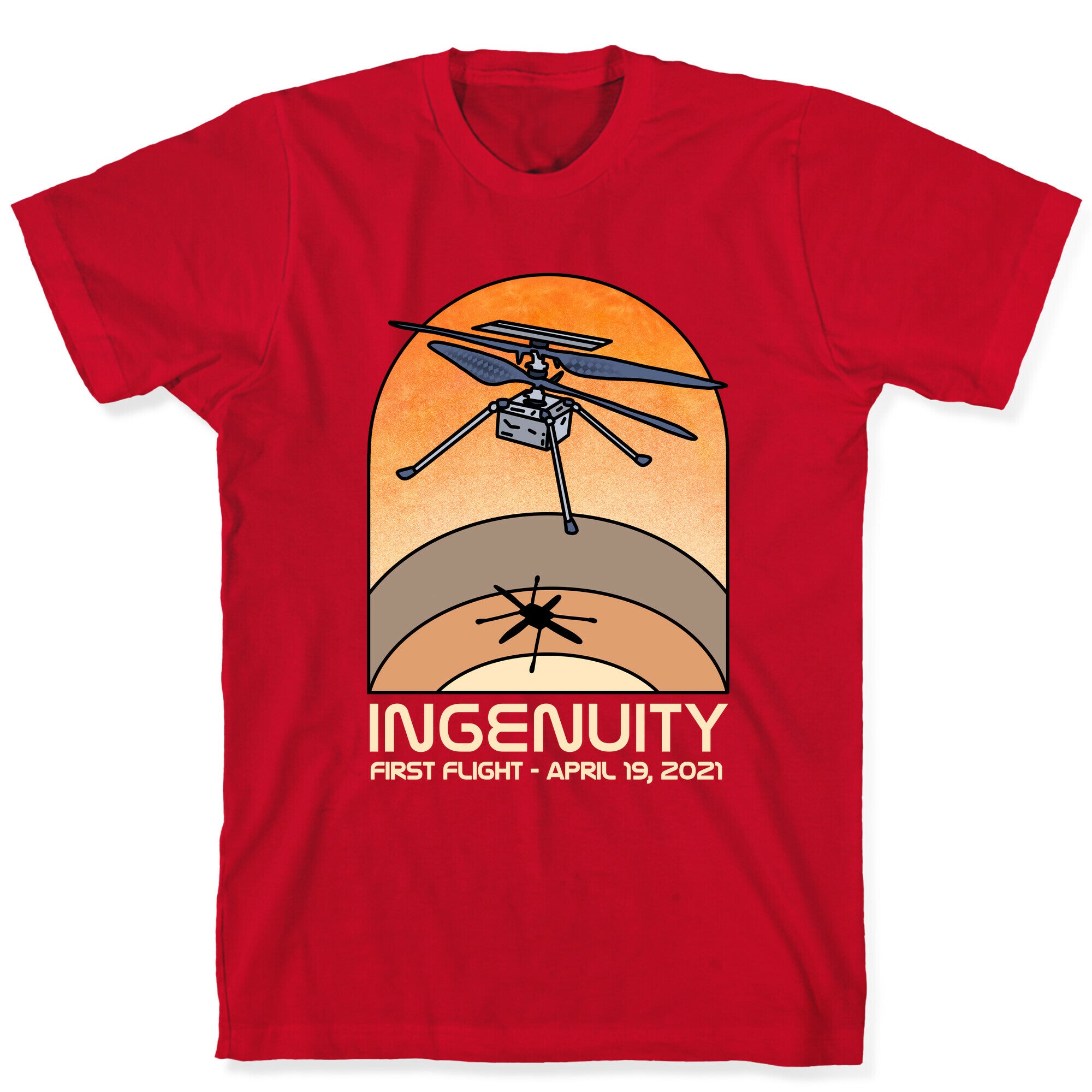Ingenuity First Flight Date T-Shirt
