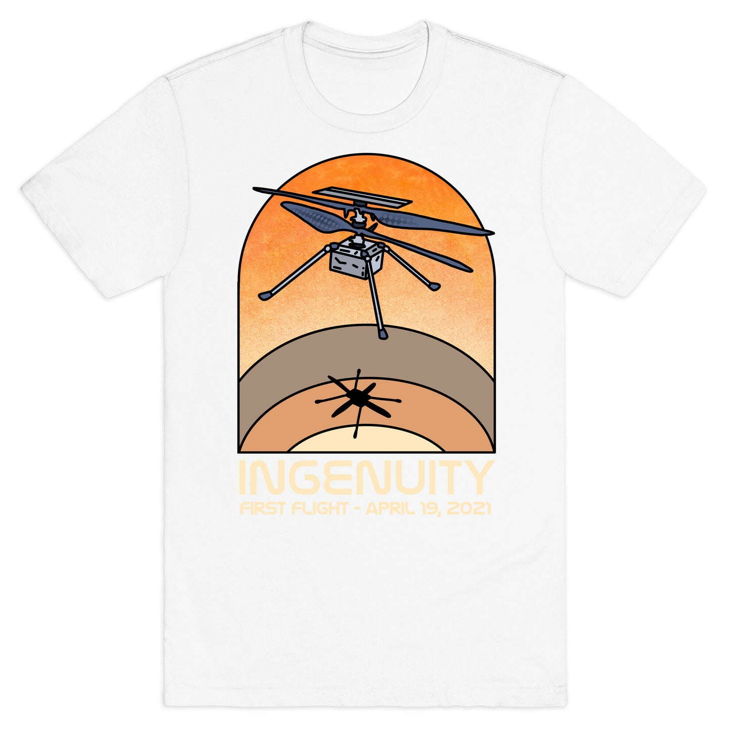 Ingenuity First Flight Date T-Shirt