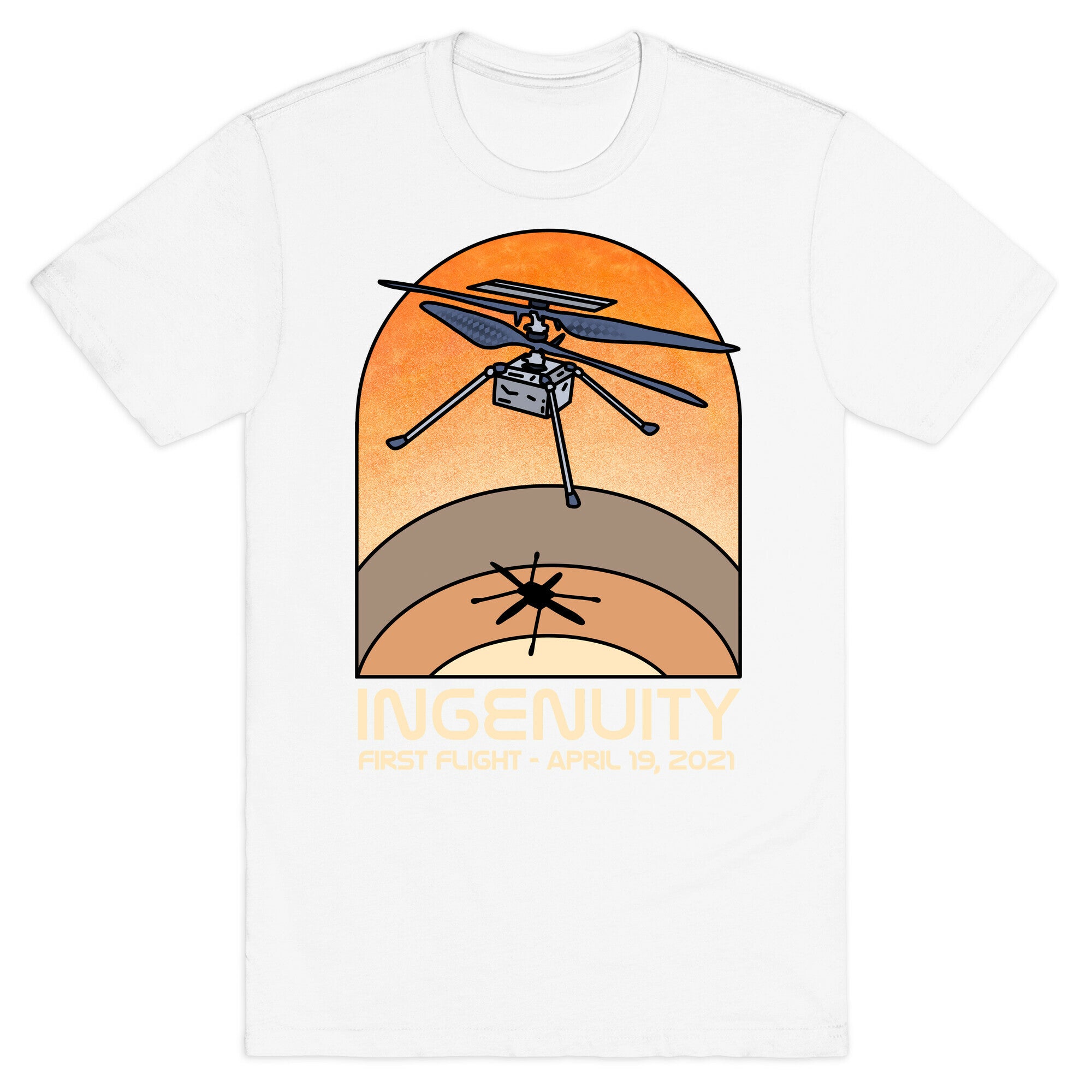 Ingenuity First Flight Date T-Shirt