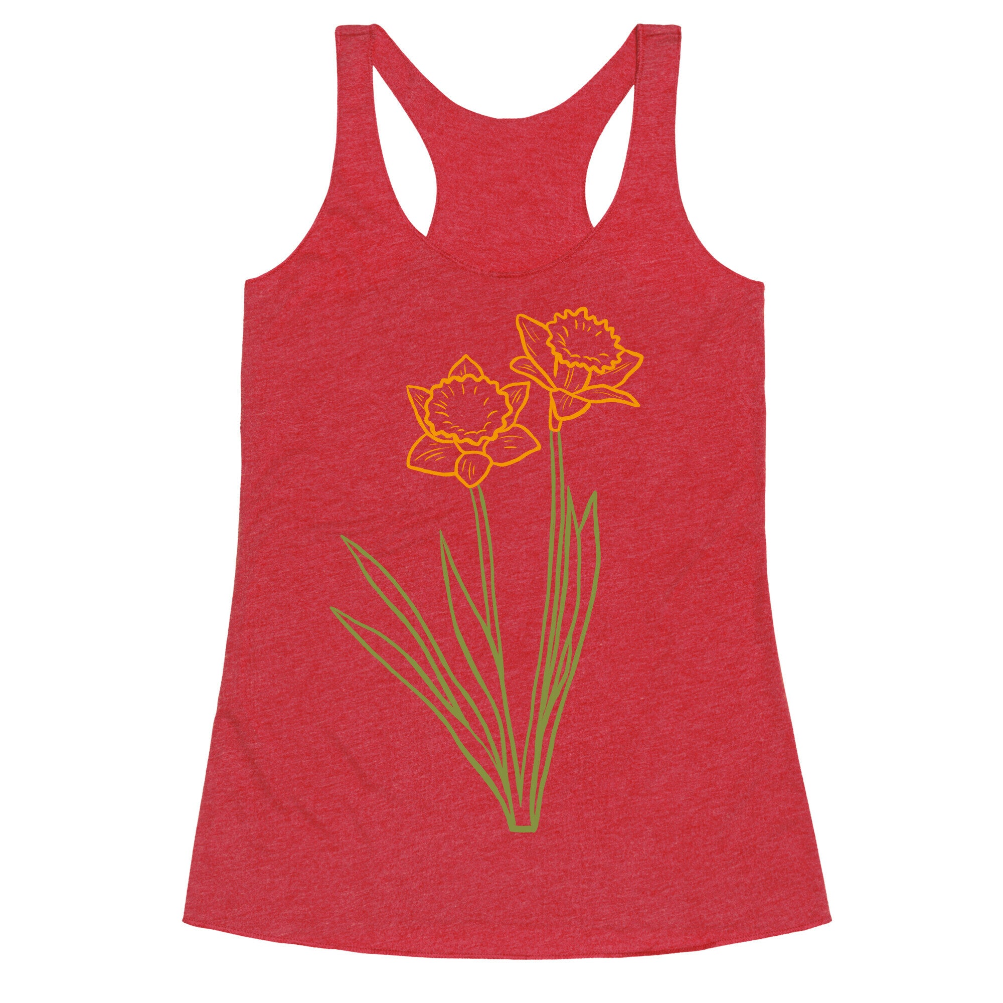Simple Daffodils Racerback Tank