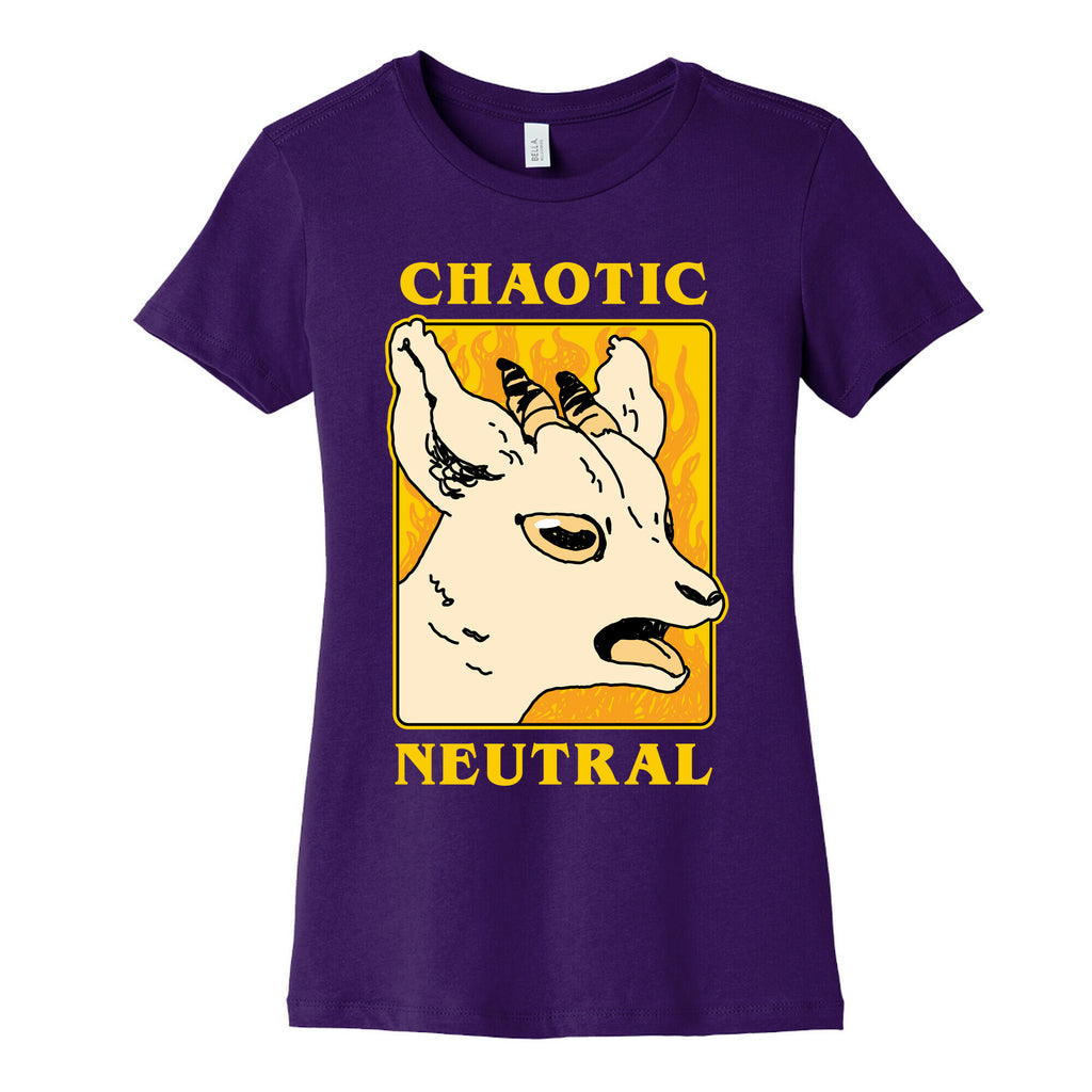 Chaotic Neutral Goat Women's Cotton Tee