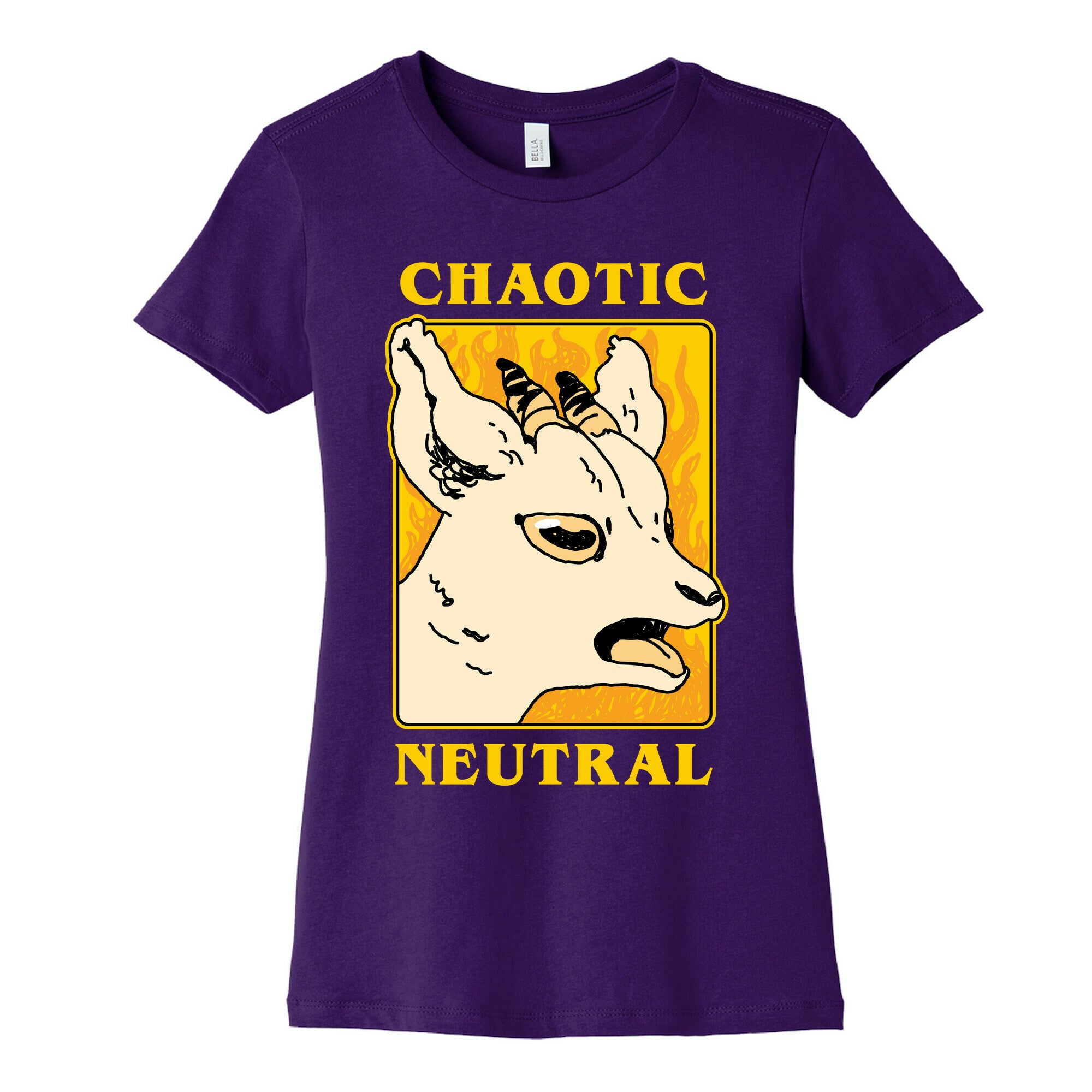 Chaotic Neutral Goat Women's Cotton Tee