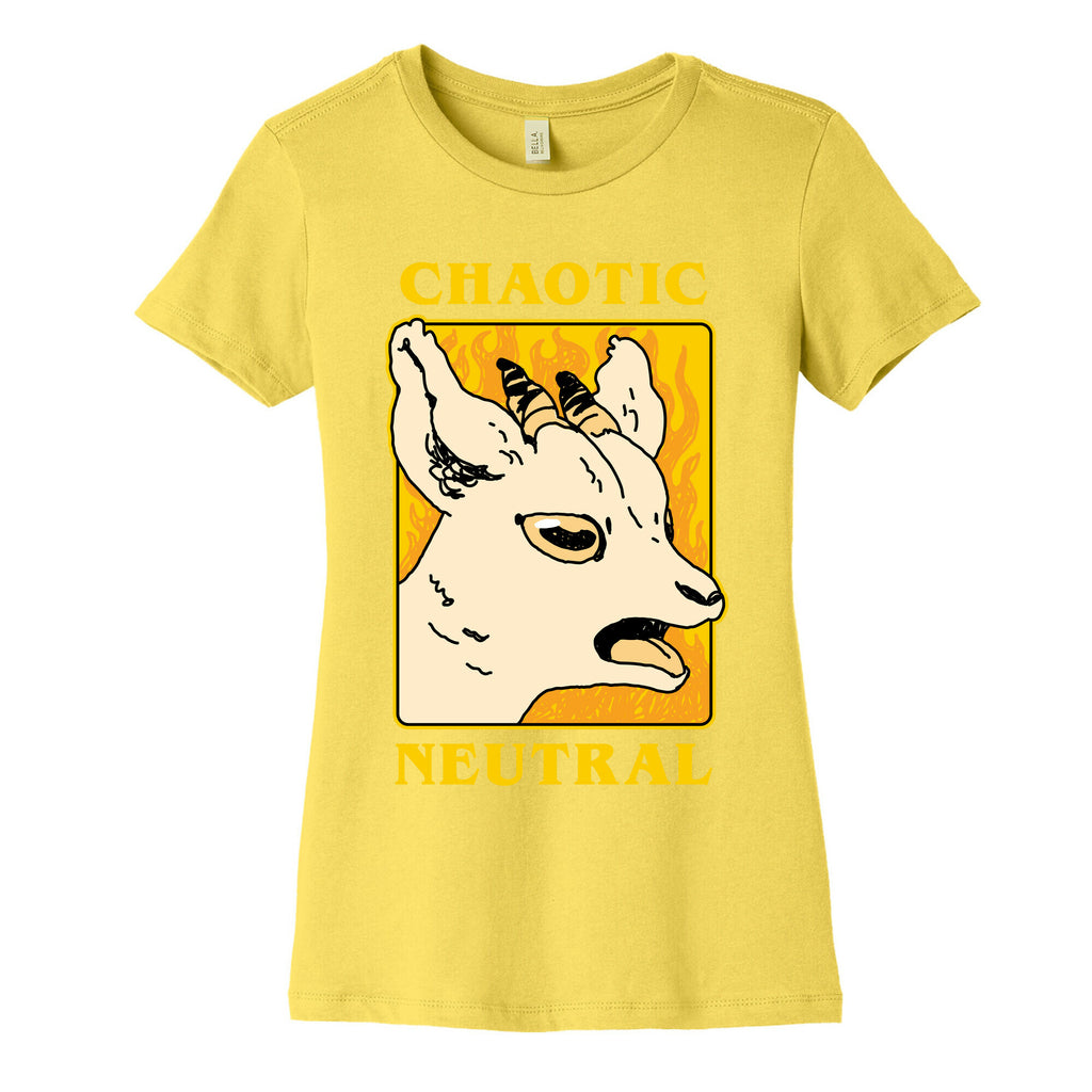 Chaotic Neutral Goat Women's Cotton Tee