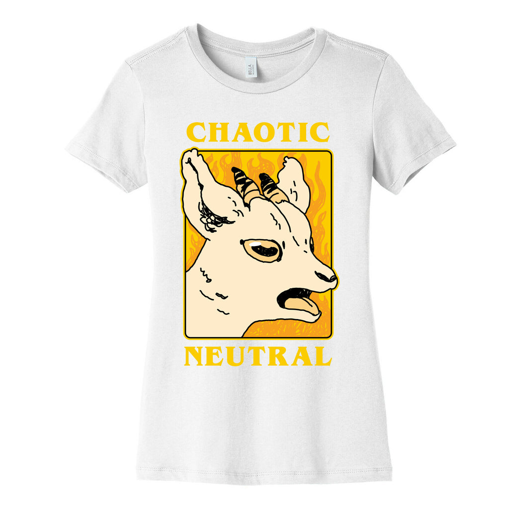 Chaotic Neutral Goat Women's Cotton Tee