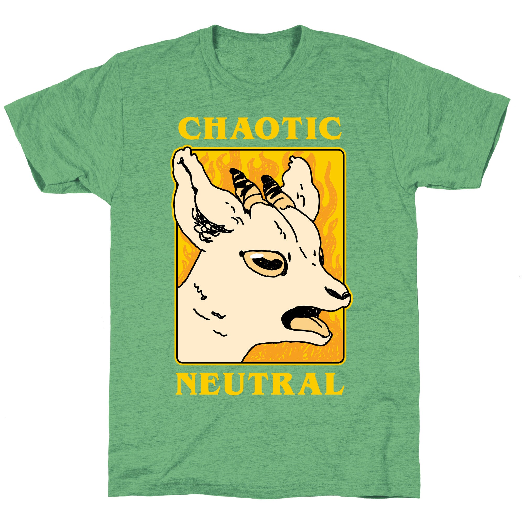 Chaotic Neutral Goat Unisex Triblend Tee