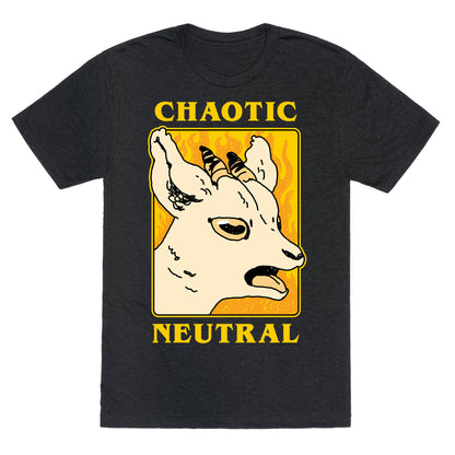 Chaotic Neutral Goat Unisex Triblend Tee