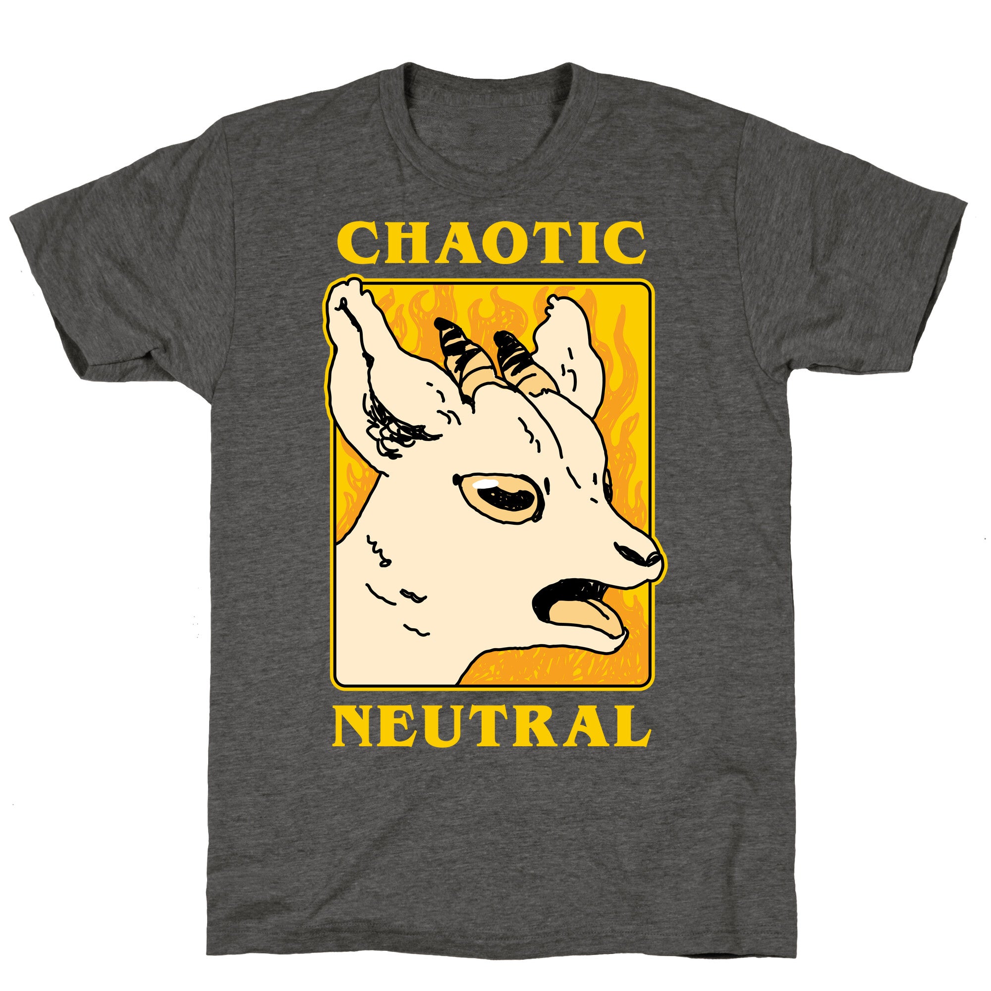 Chaotic Neutral Goat Unisex Triblend Tee