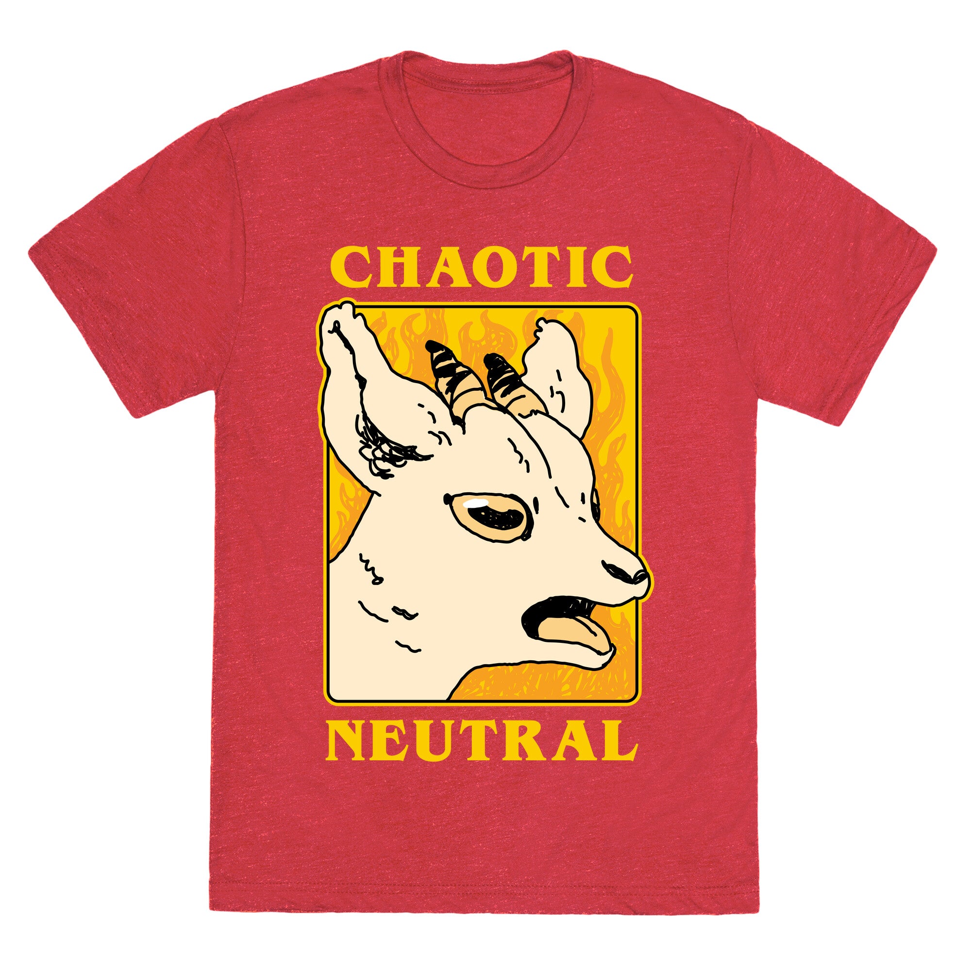 Chaotic Neutral Goat Unisex Triblend Tee