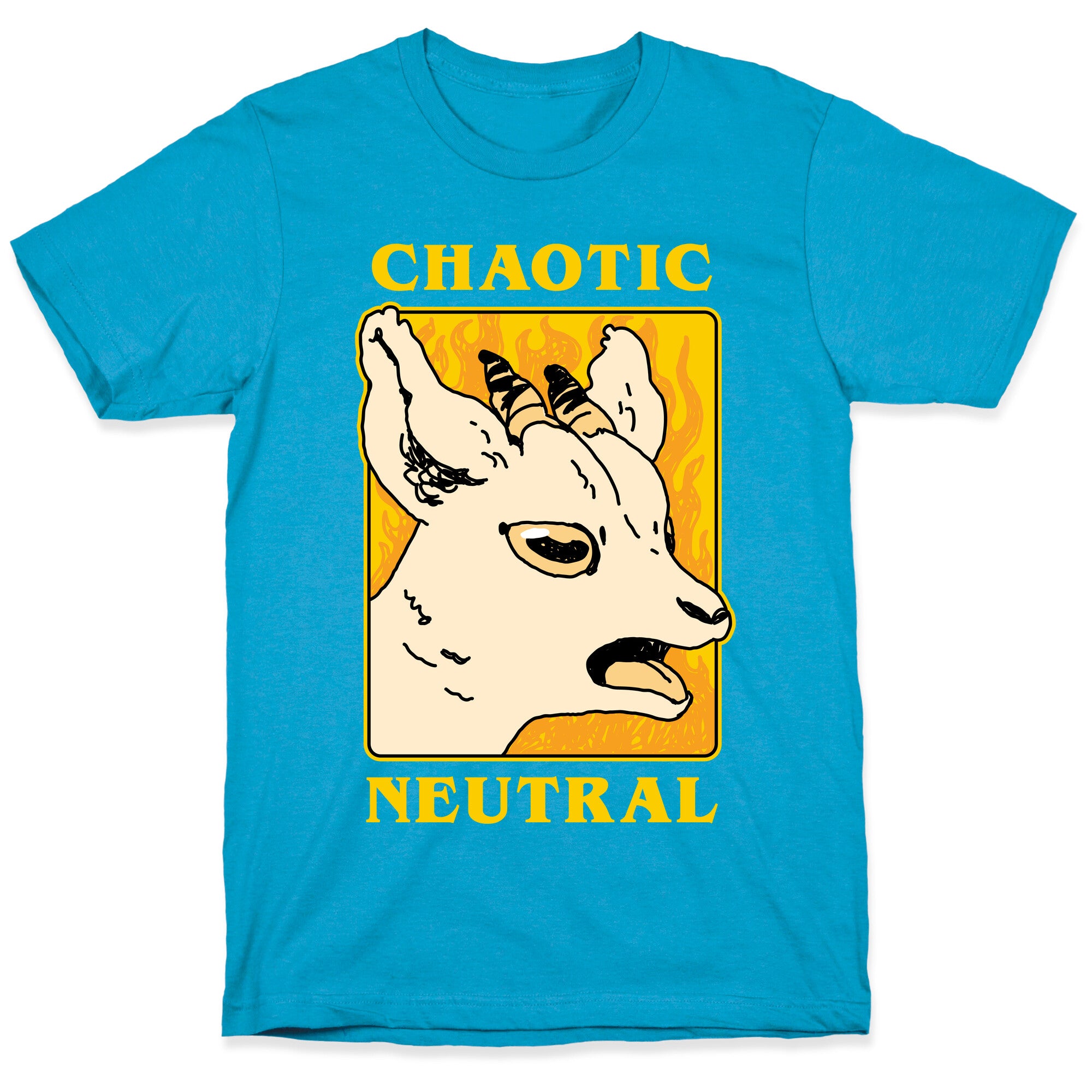 Chaotic Neutral Goat Unisex Triblend Tee