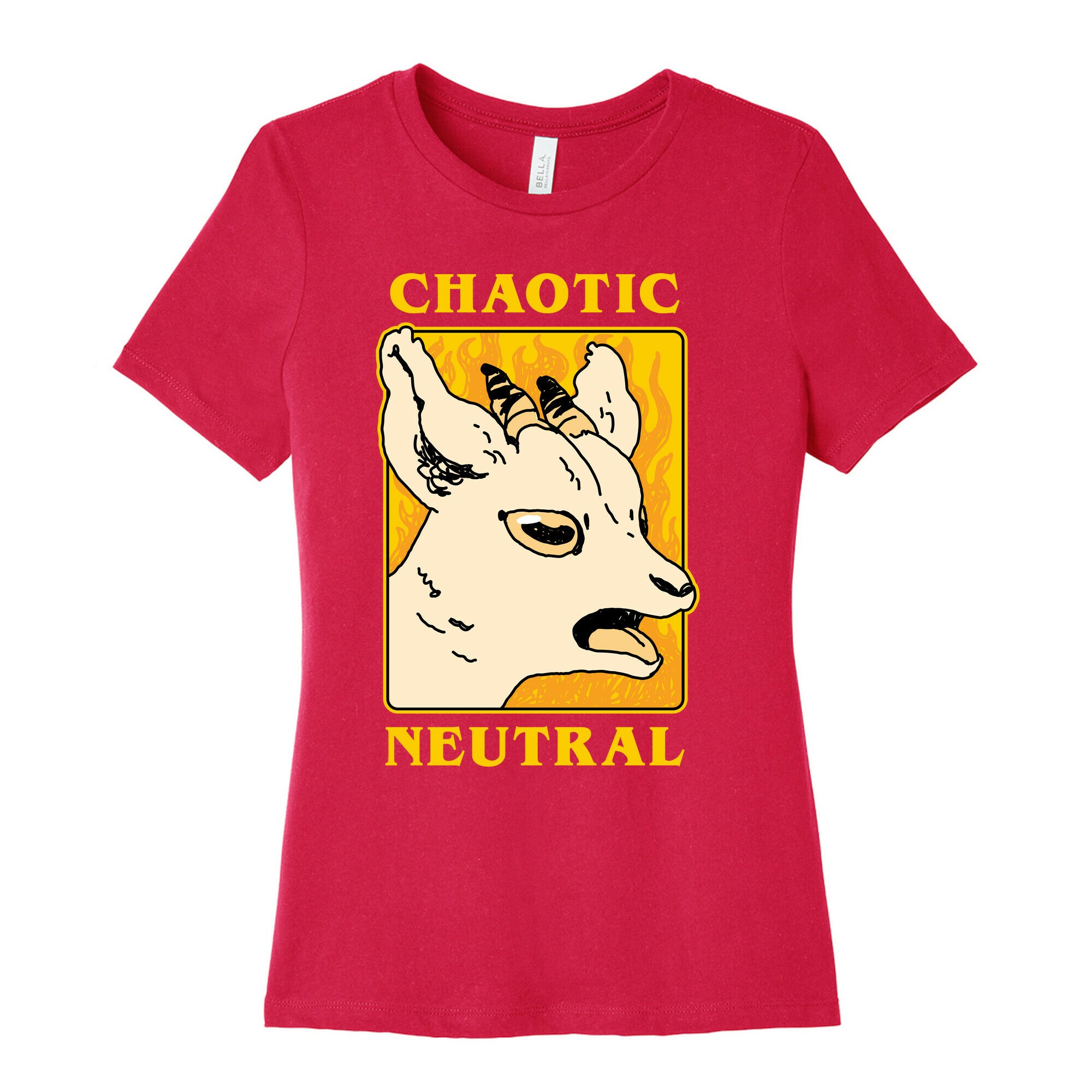Chaotic Neutral Goat Women's Cotton Tee