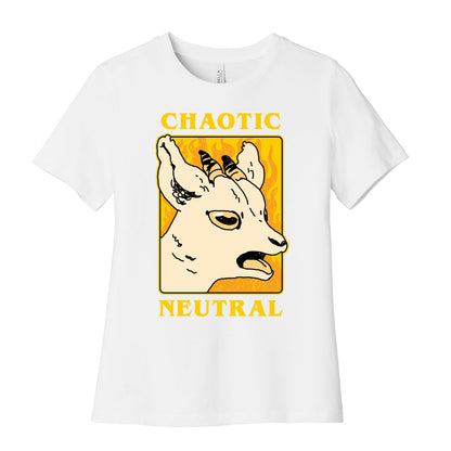 Chaotic Neutral Goat Women's Cotton Tee